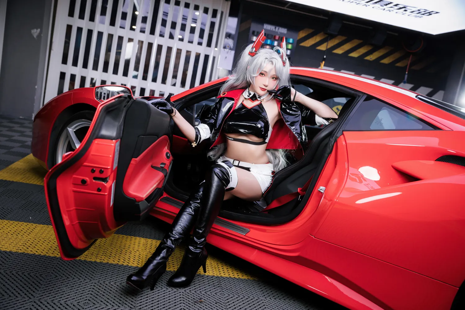瓜希酱 NO.082 碧蓝航线 欧根赛车女郎 NO.0000