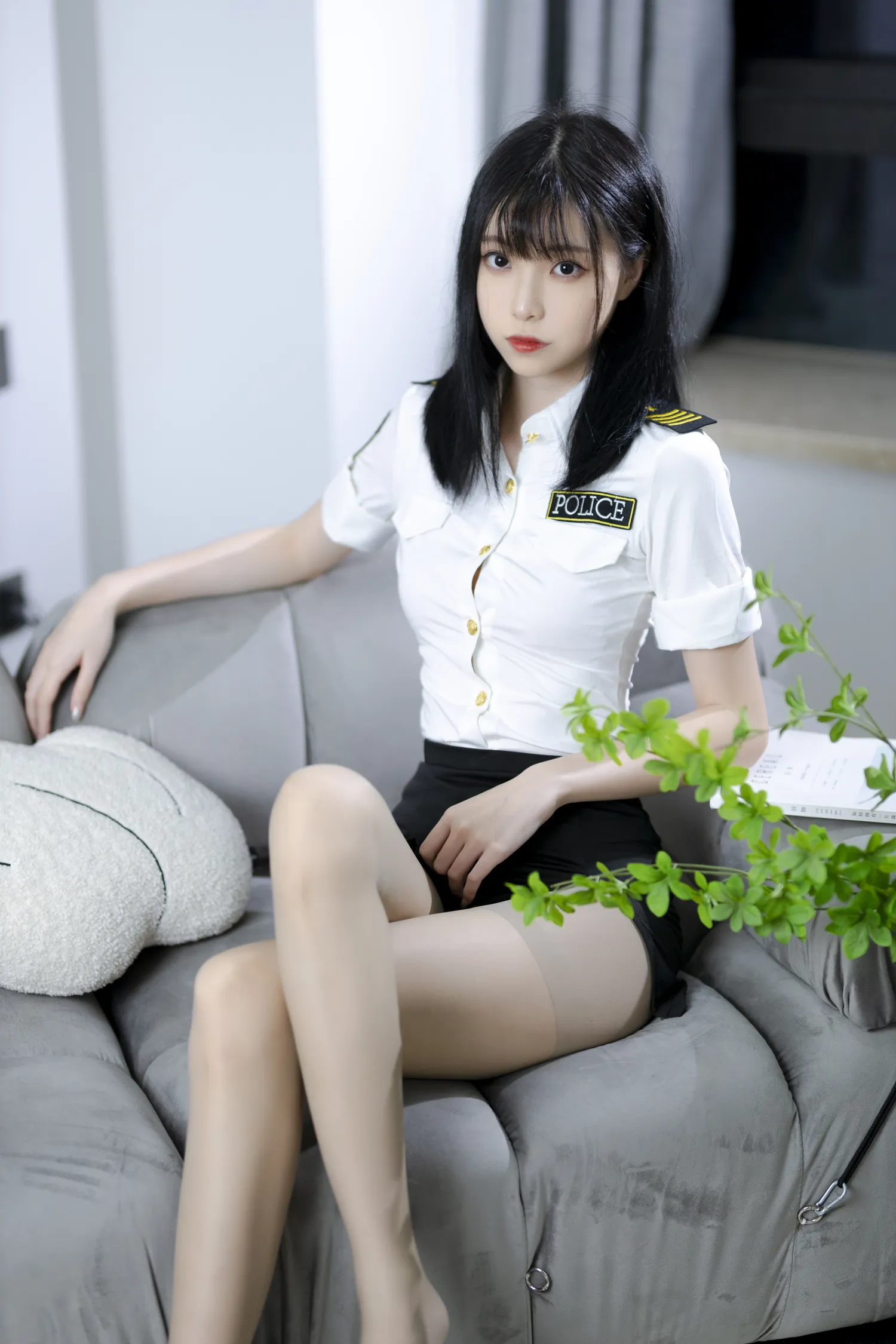许岚LAN NO.007 灰丝制服 NO.0000