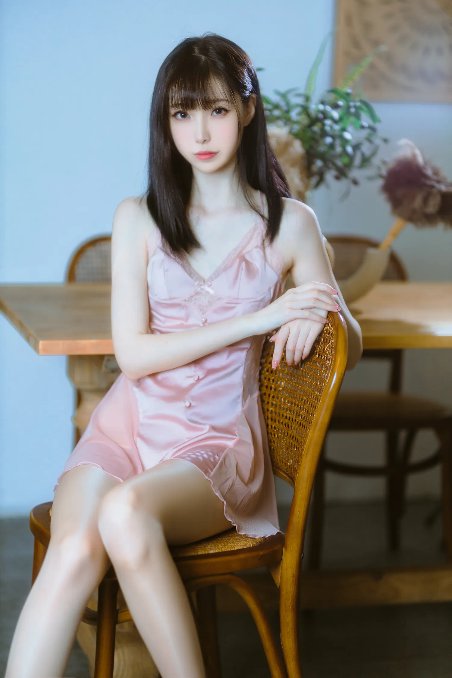 许岚LAN NO.013 半透粉纱 NO.0000