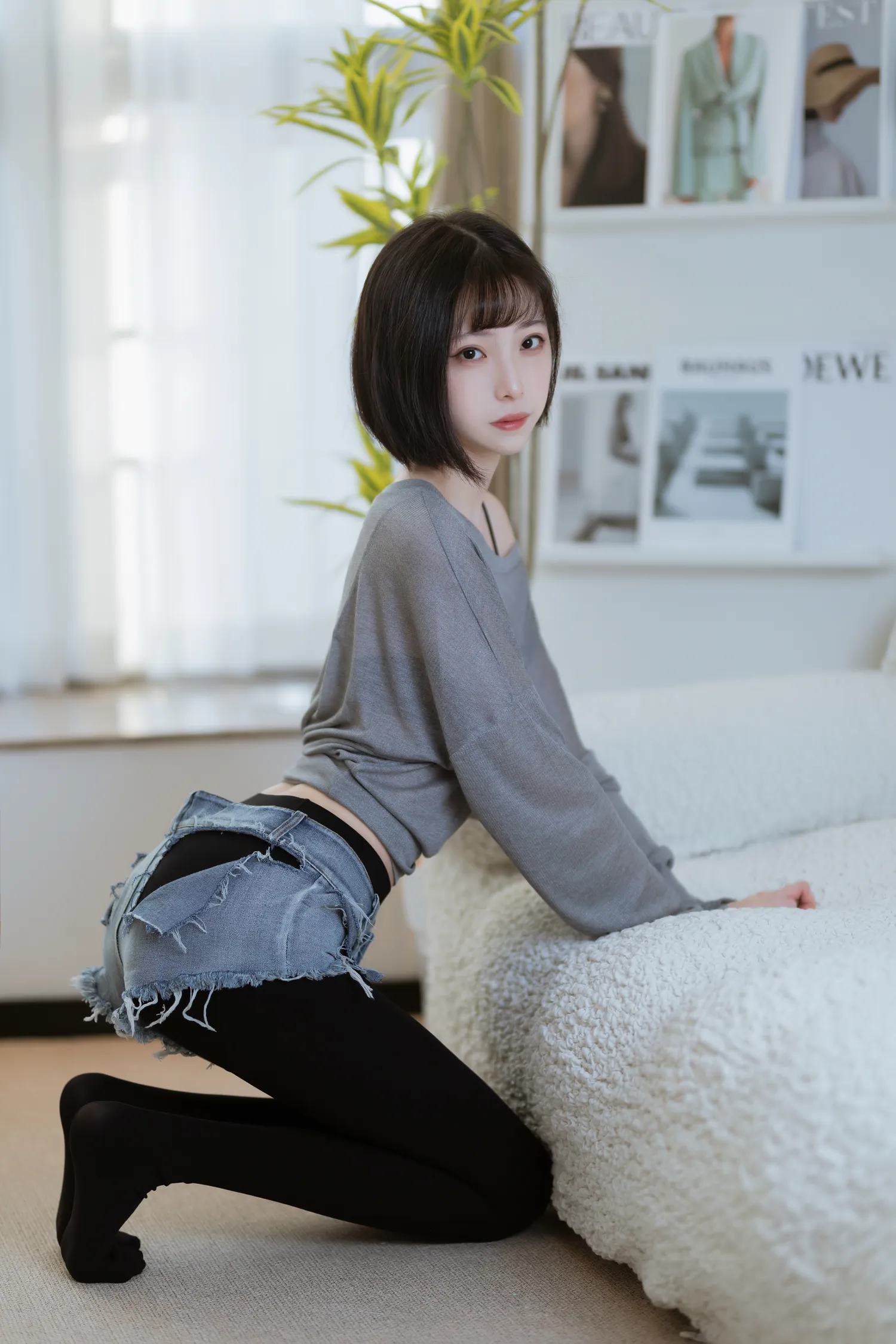 许岚LAN NO.027 半透毛衣 NO.0000
