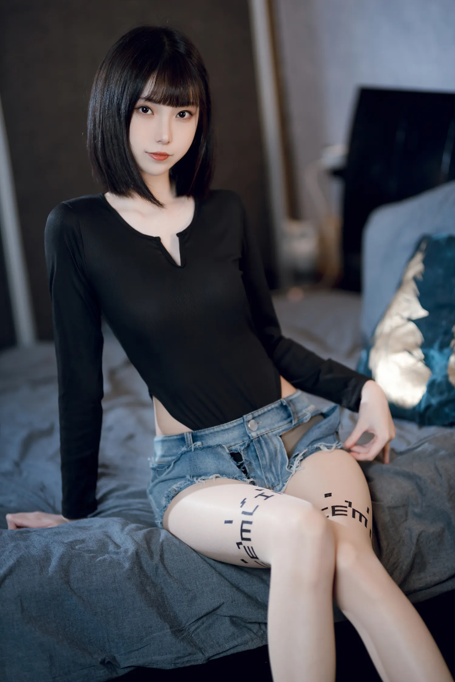 许岚LAN NO.031 纯欲牛仔短裤2 NO.0000
