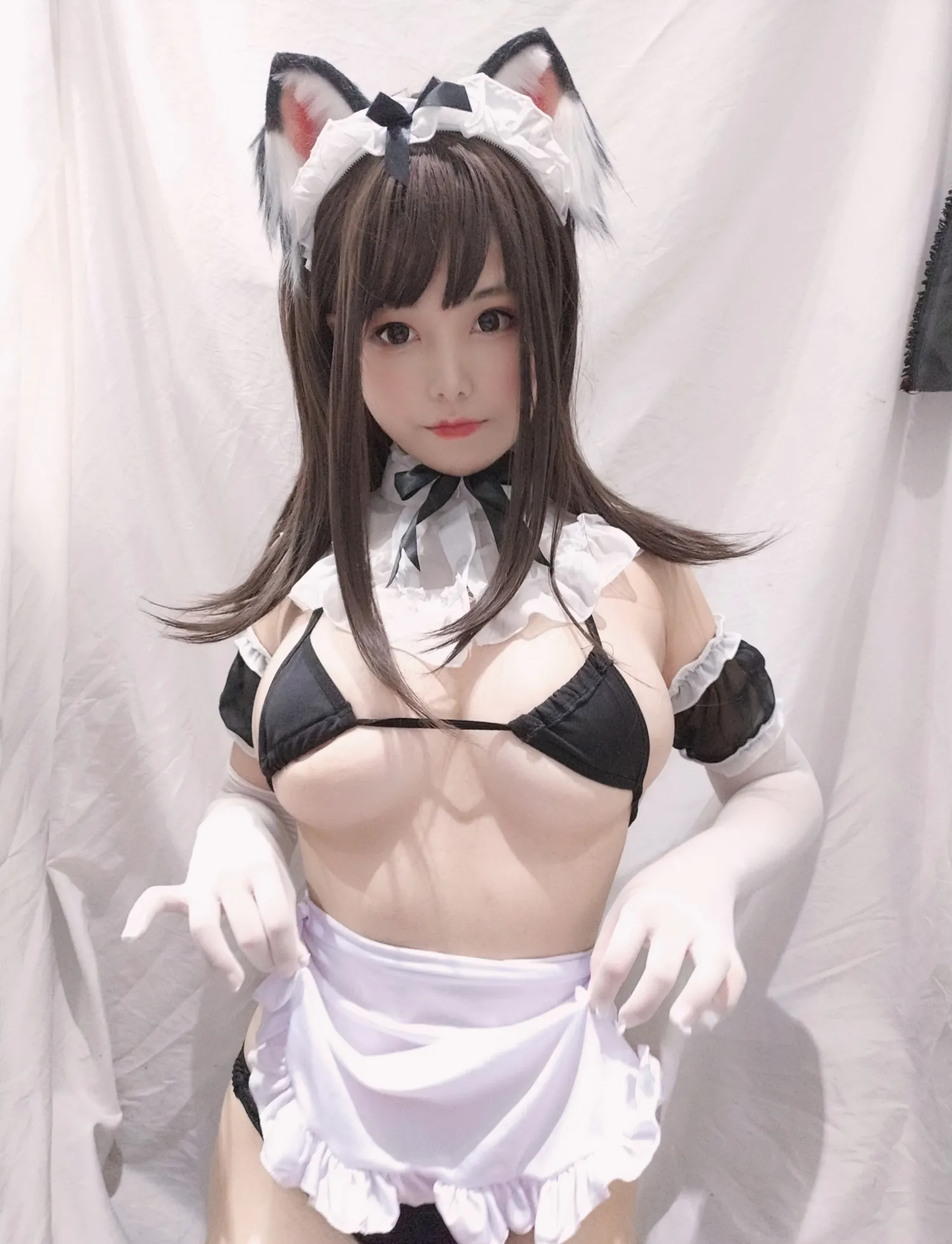 蜜汁猫裘 NO.003 黑白女仆 NO.0000