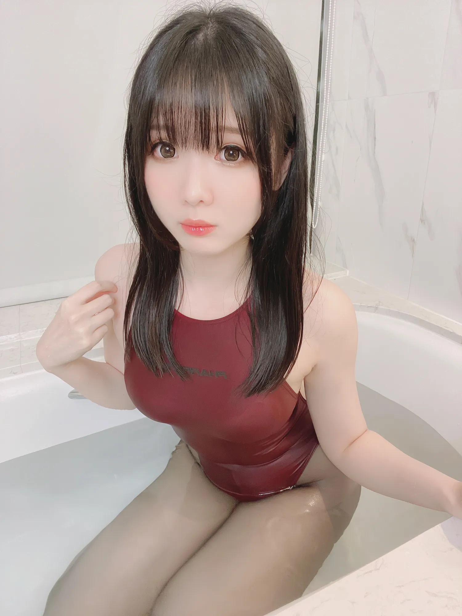 霜月shimo NO.054_014 競泳水着X黒タイツ NO.0000