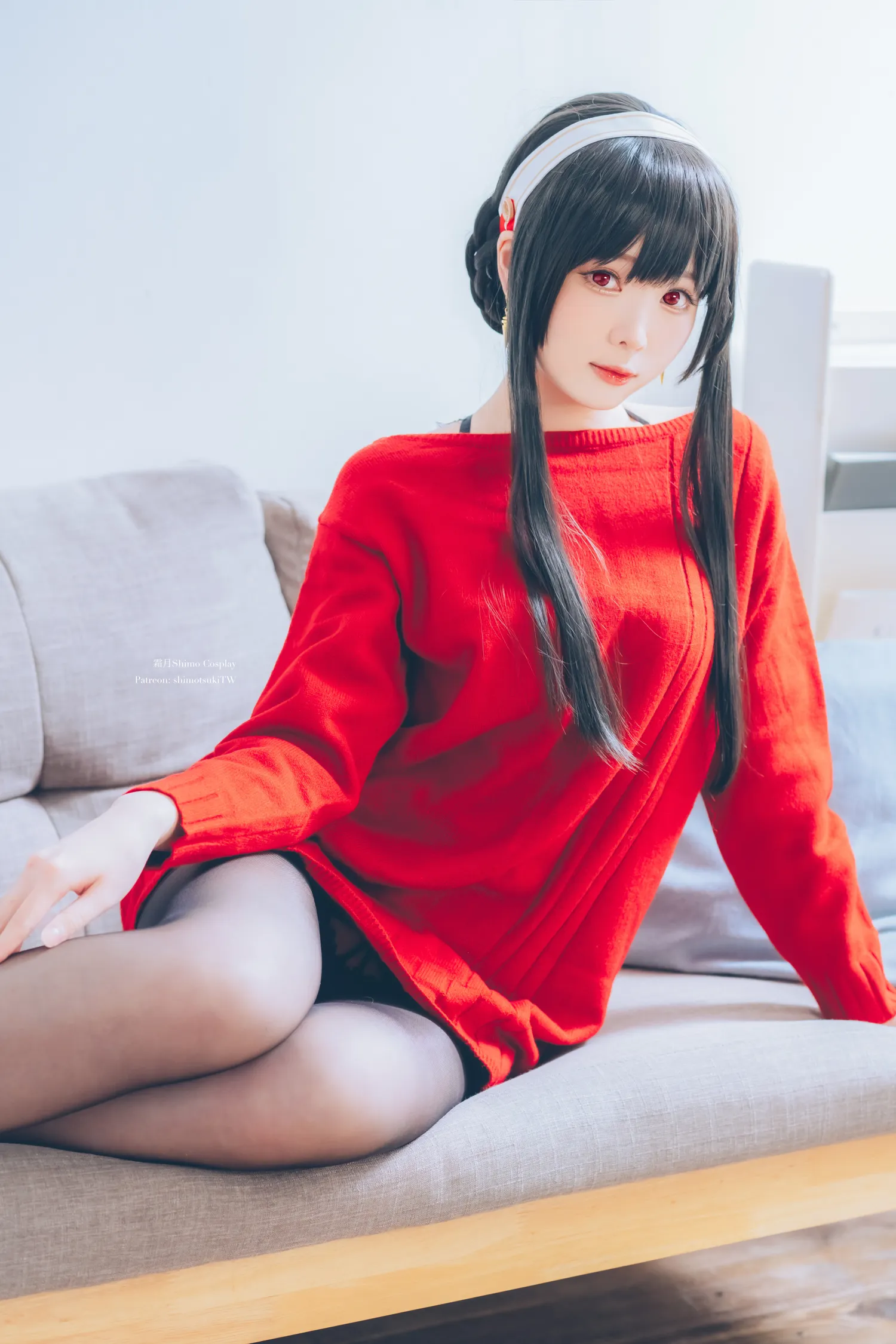 霜月shimo NO.080 Yor Forger Red Sweater NO.0000