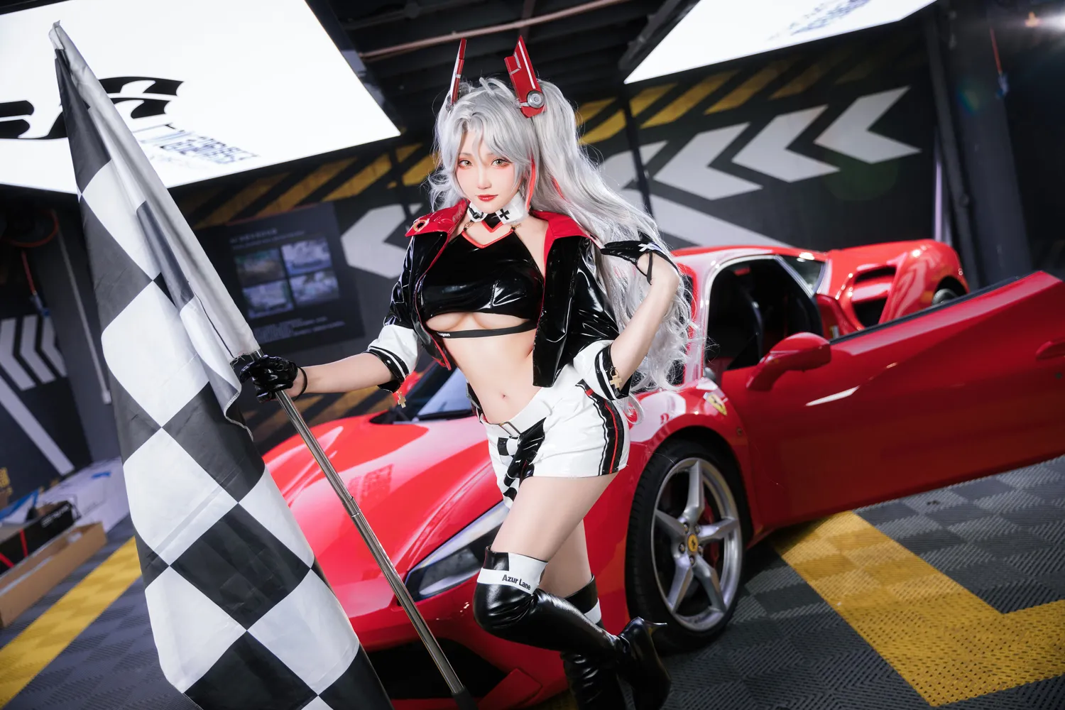Momoko葵葵 NO.035 碧蓝航线 欧根赛车女郎 NO.0000