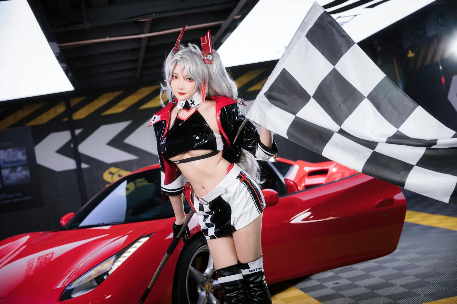 Momoko葵葵 NO.035 碧蓝航线 欧根赛车女郎 NO.0000