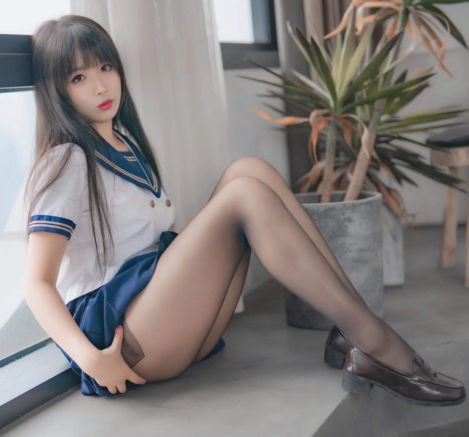 轩萧学姐 NO.040 黑丝jk内衣 NO.0000
