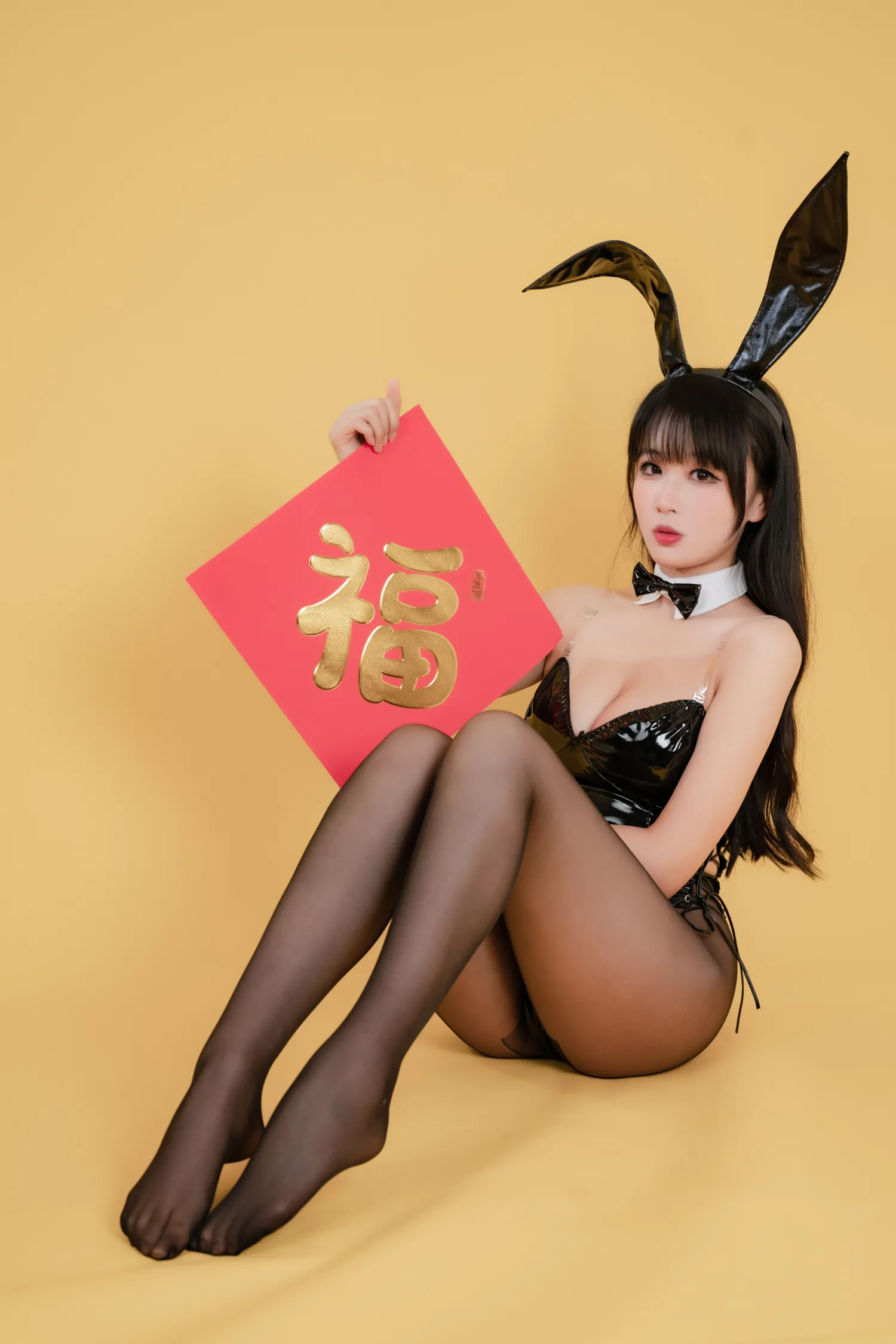 轩萧学姐 NO.042 新春福兔 黑兔女郎 NO.0000