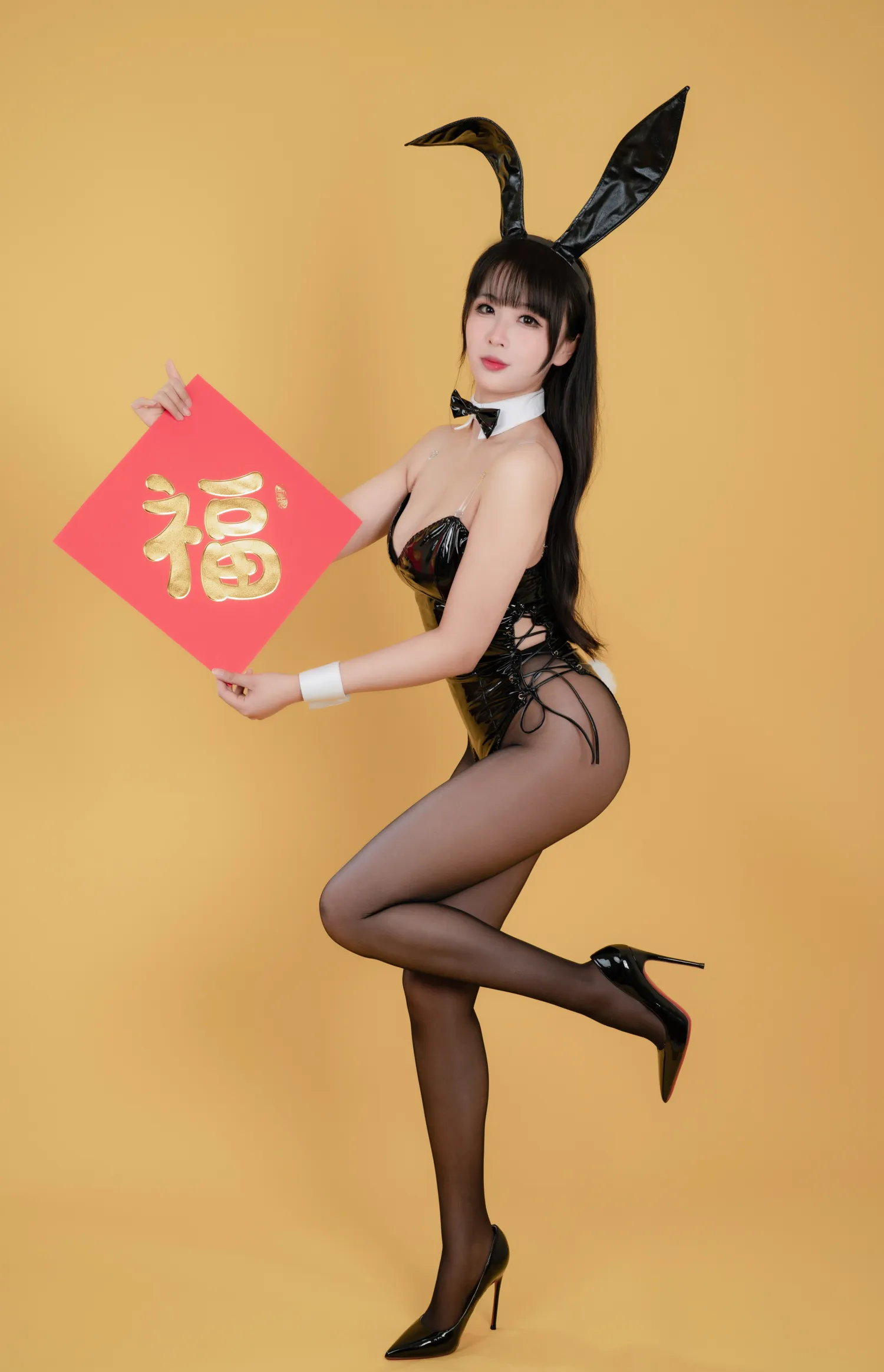 轩萧学姐 NO.042 新春福兔 黑兔女郎 NO.0000