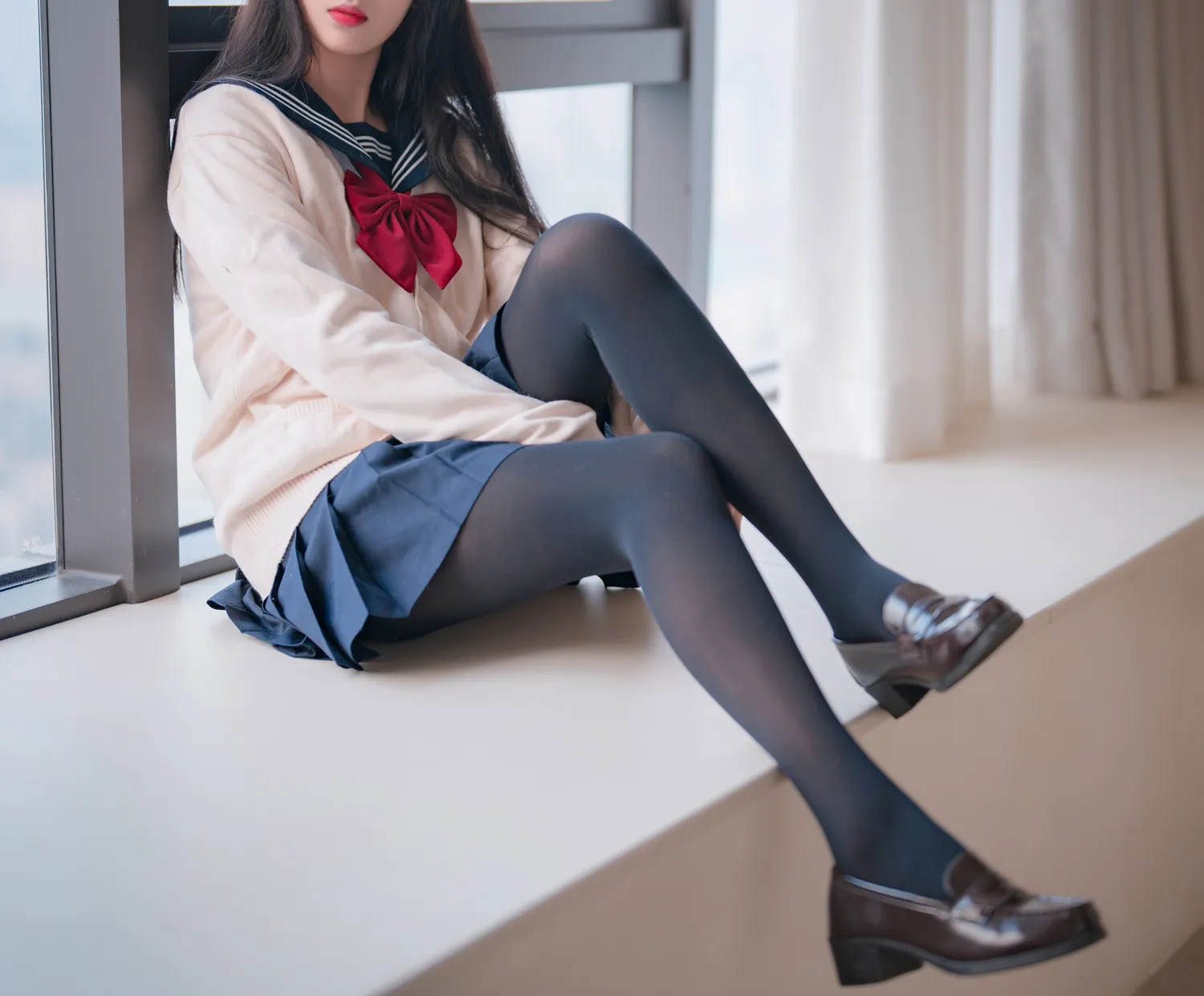 轩萧学姐 NO.043 JK厚裤袜 NO.0000