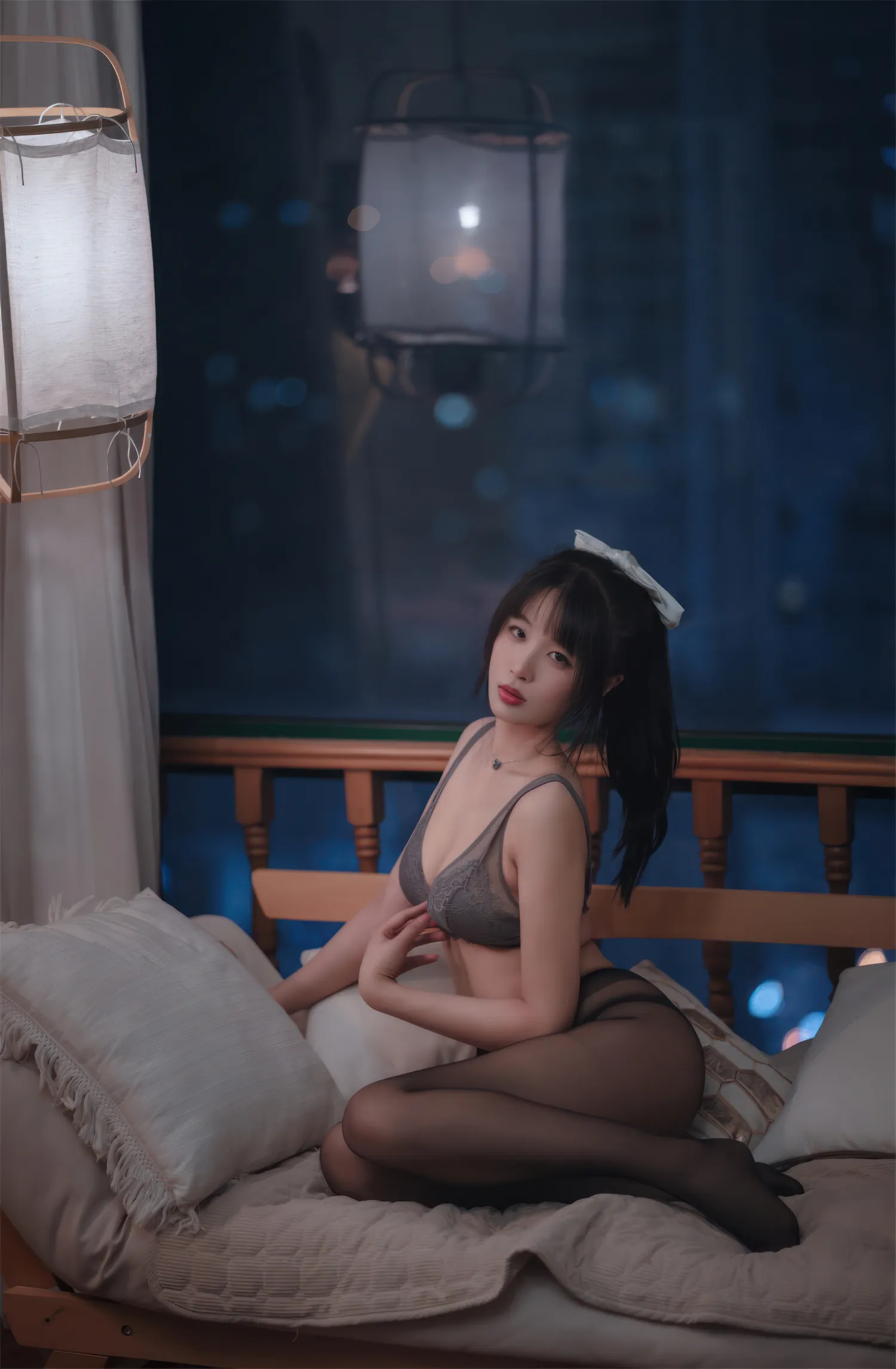 轩萧学姐 NO.057 灰色蕾丝 NO.0000