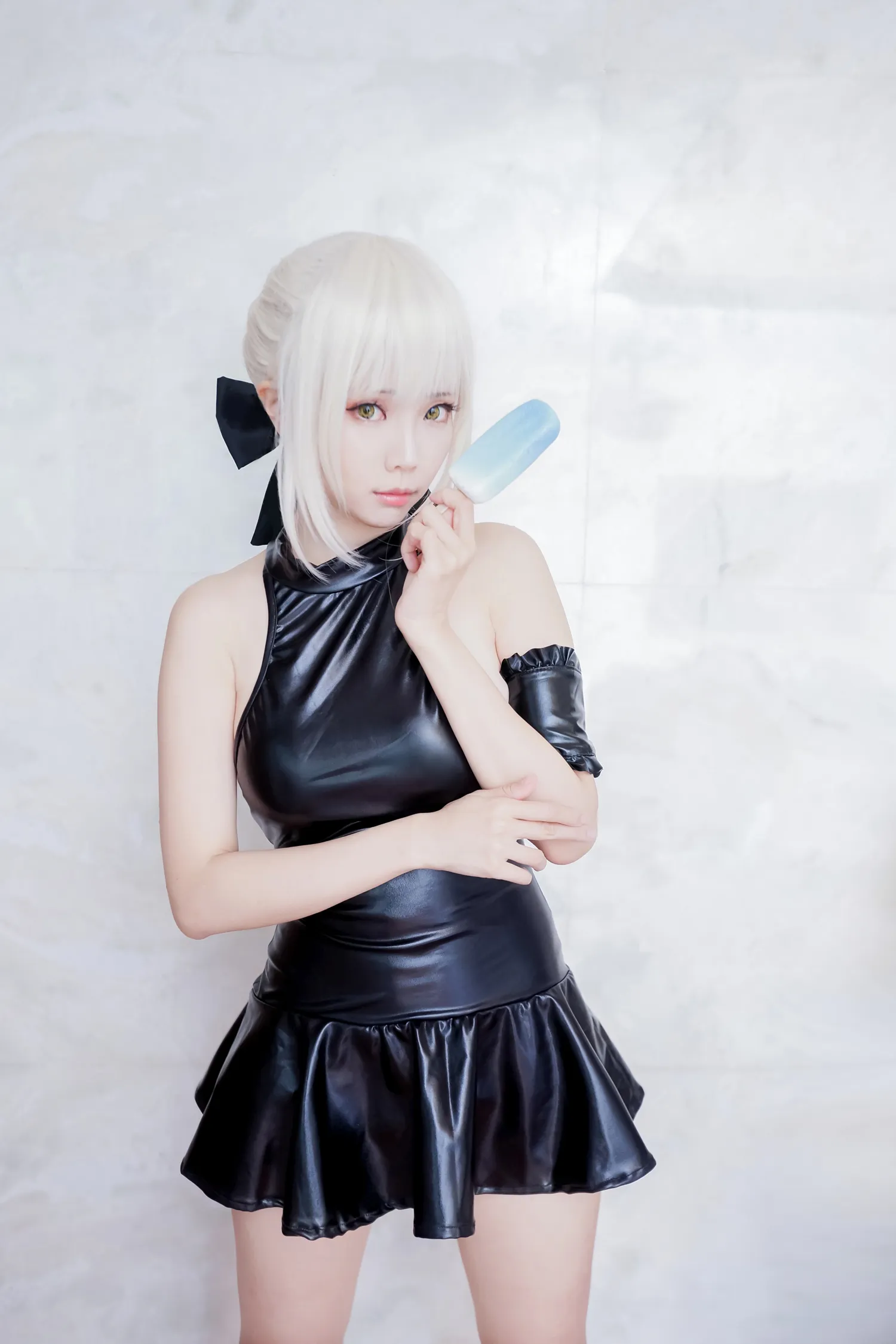 ElyEE子 NO.012 黑皮泳裙 NO.0000