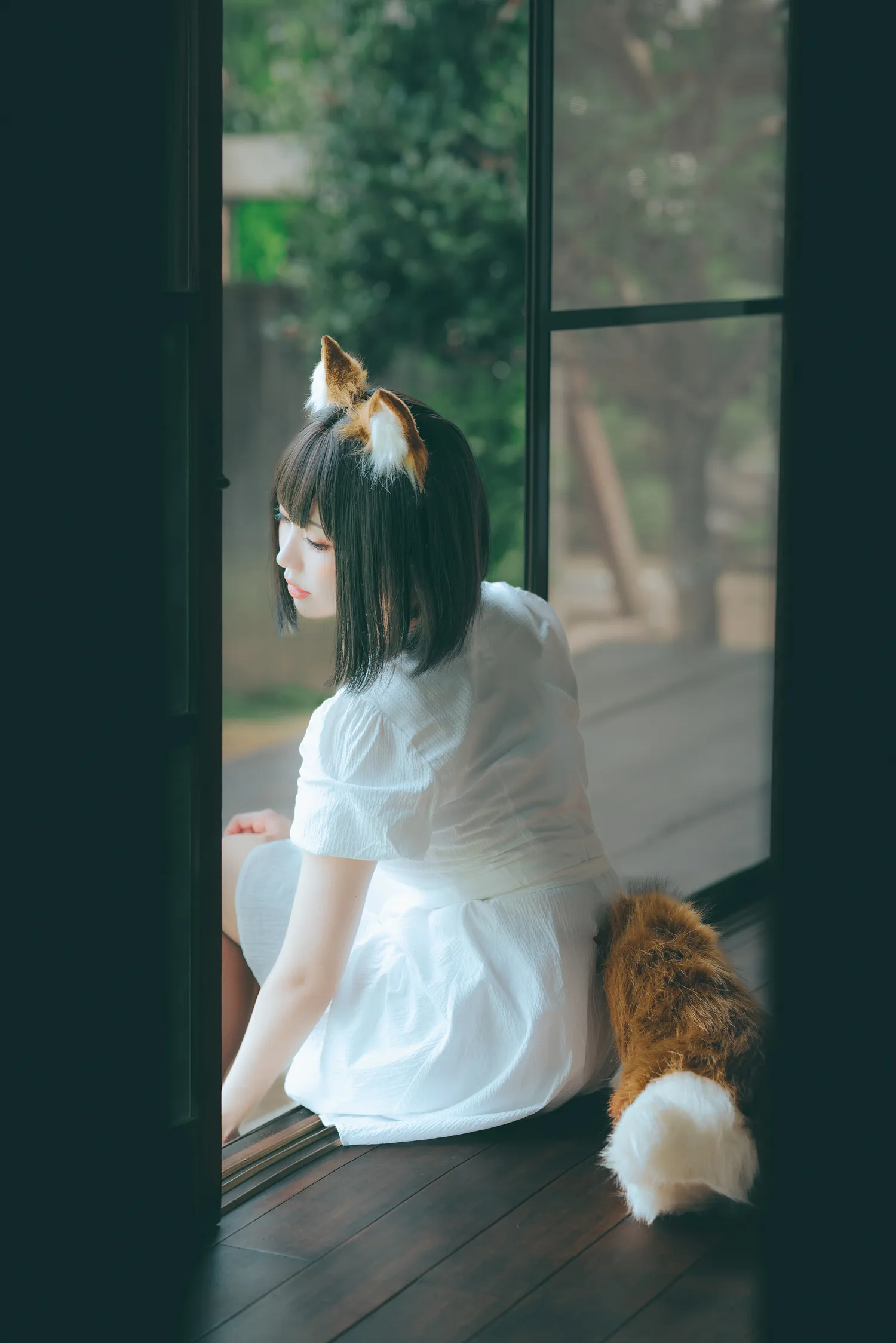 ElyEE子 NO.106_002 白洋裝狐少女 NO.0000