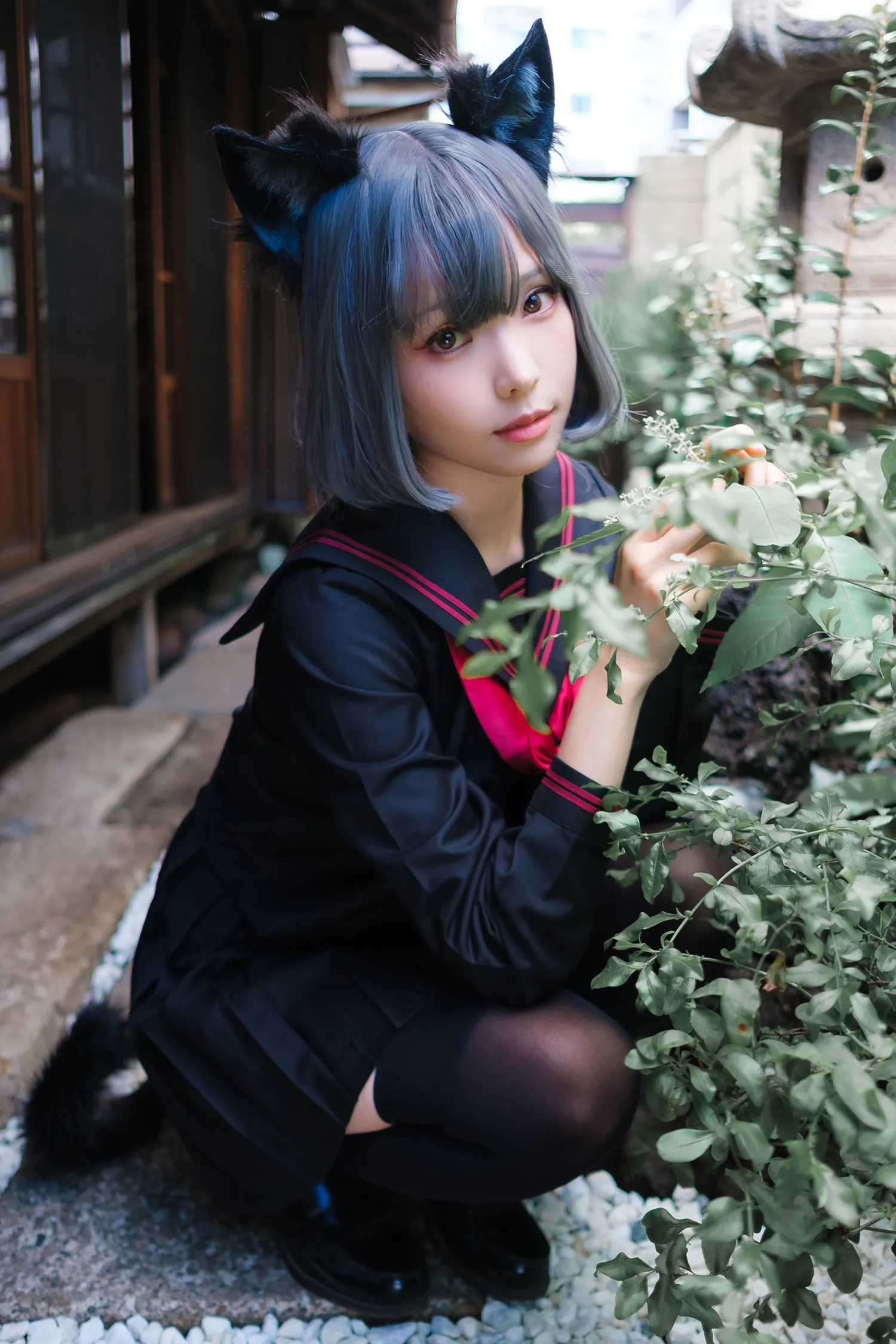 ElyEE子 NO.121_003 緣廊黑貓 NO.0000