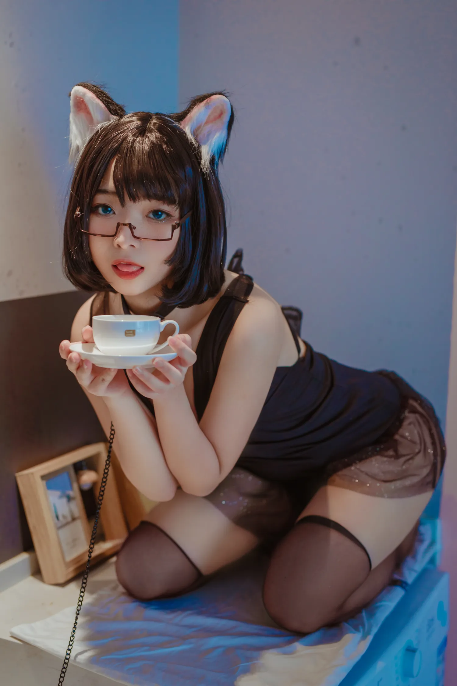 Yuuhui玉汇 NO.001 猫猫头黑裙子 NO.0000