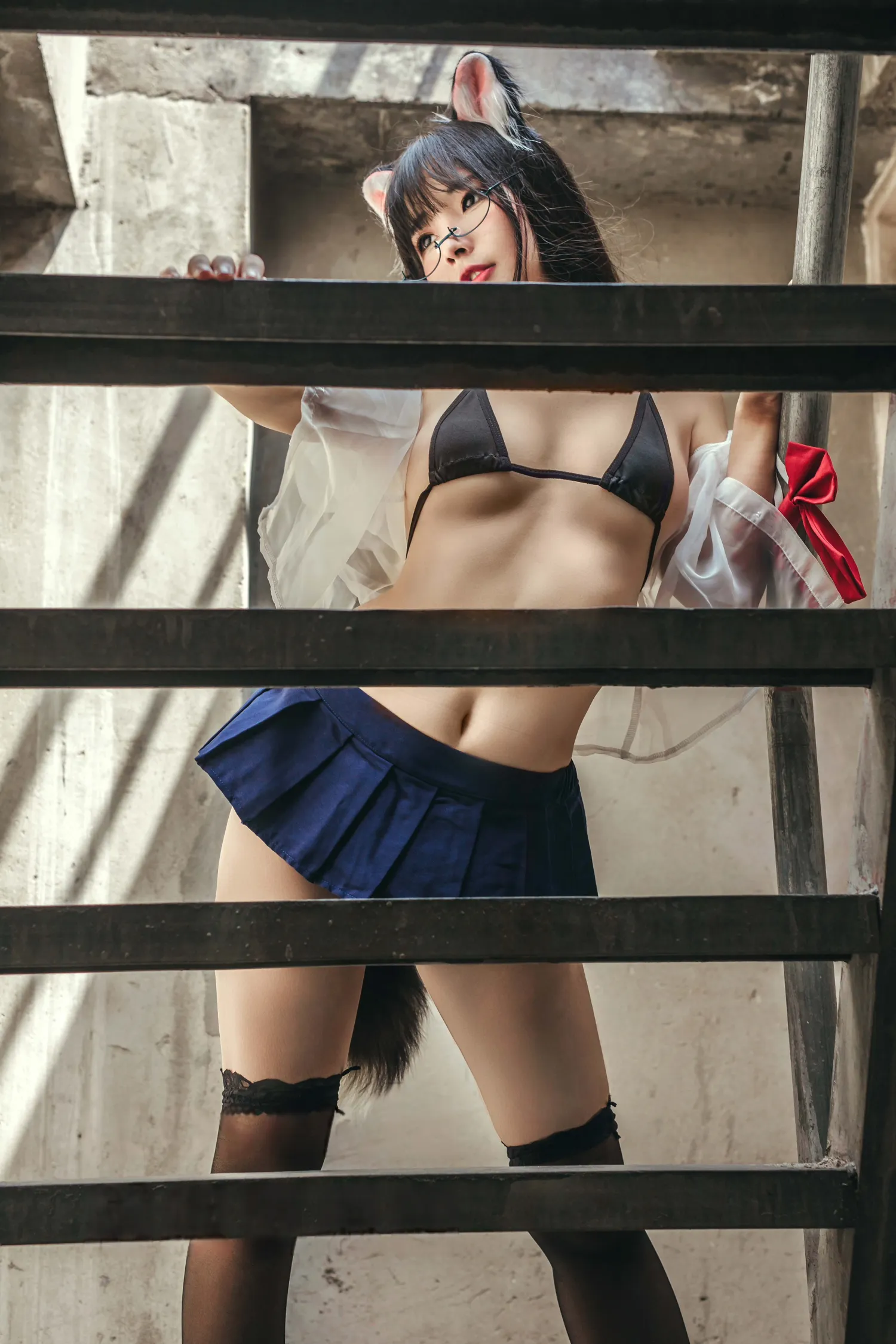 Yuuhui玉汇 NO.099 天台猫猫+黑犬机器人女友 NO.0000