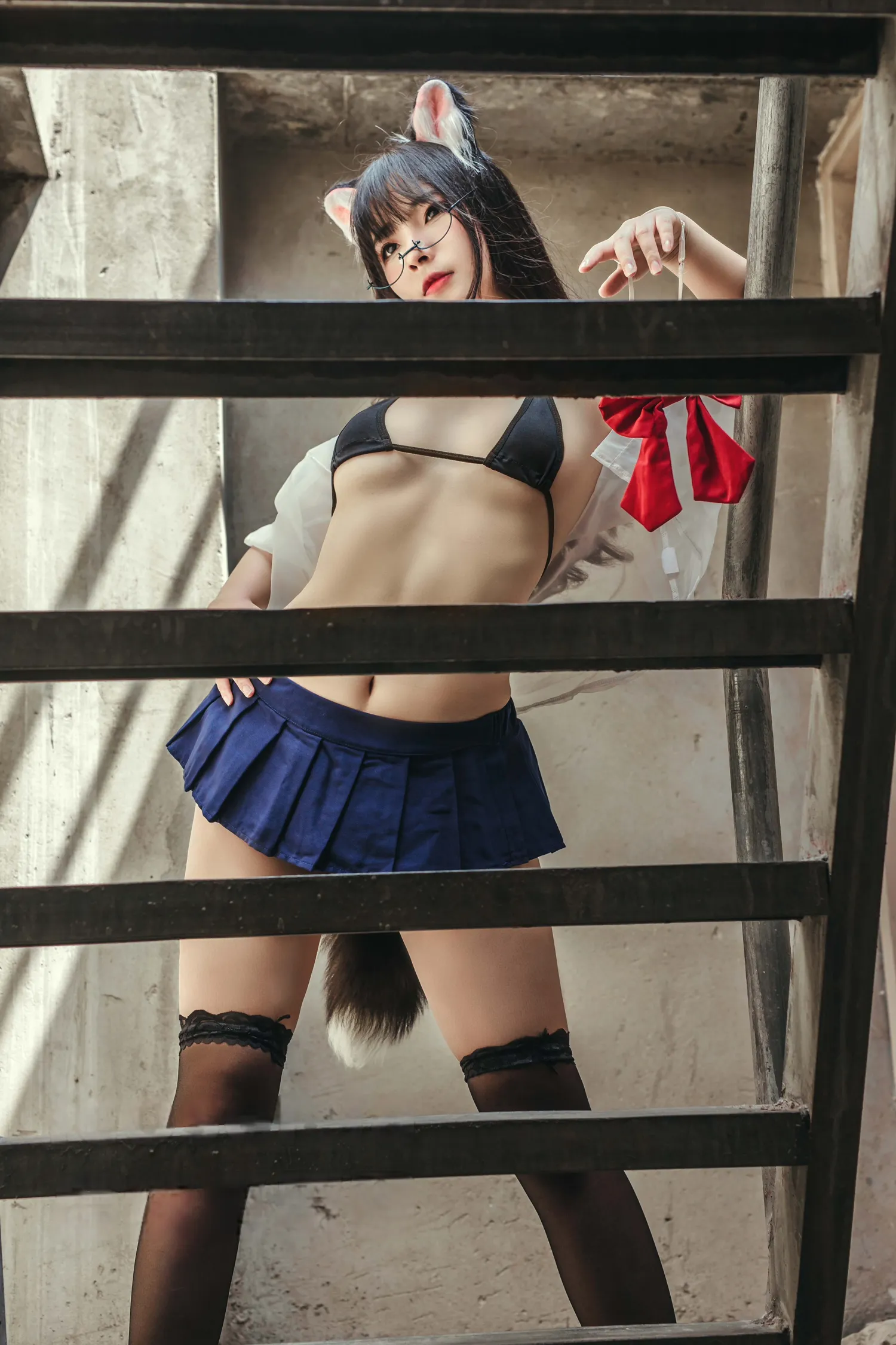 Yuuhui玉汇 NO.099 天台猫猫+黑犬机器人女友 NO.0000