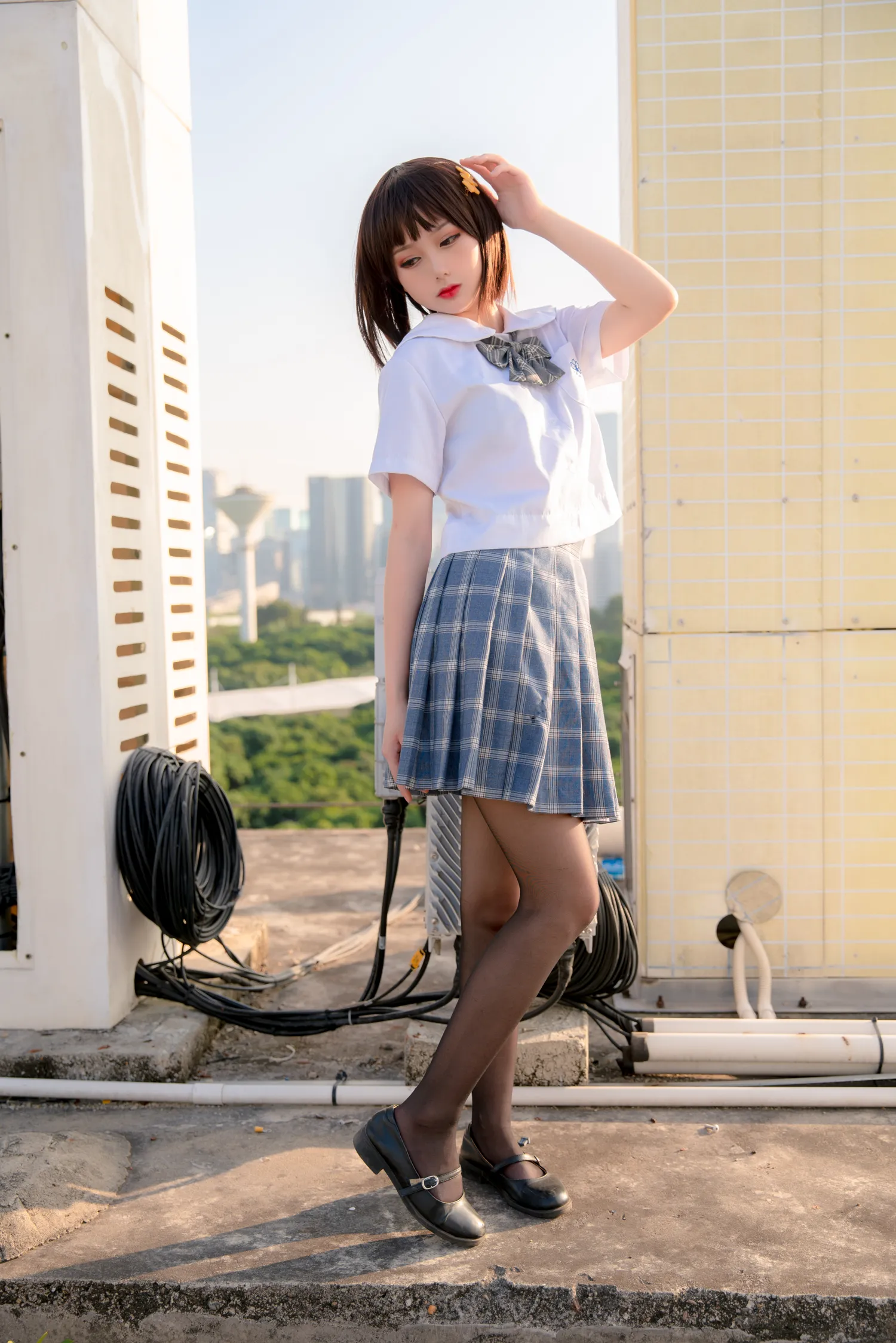 您的蛋蛋 NO.009 天台JK NO.0000