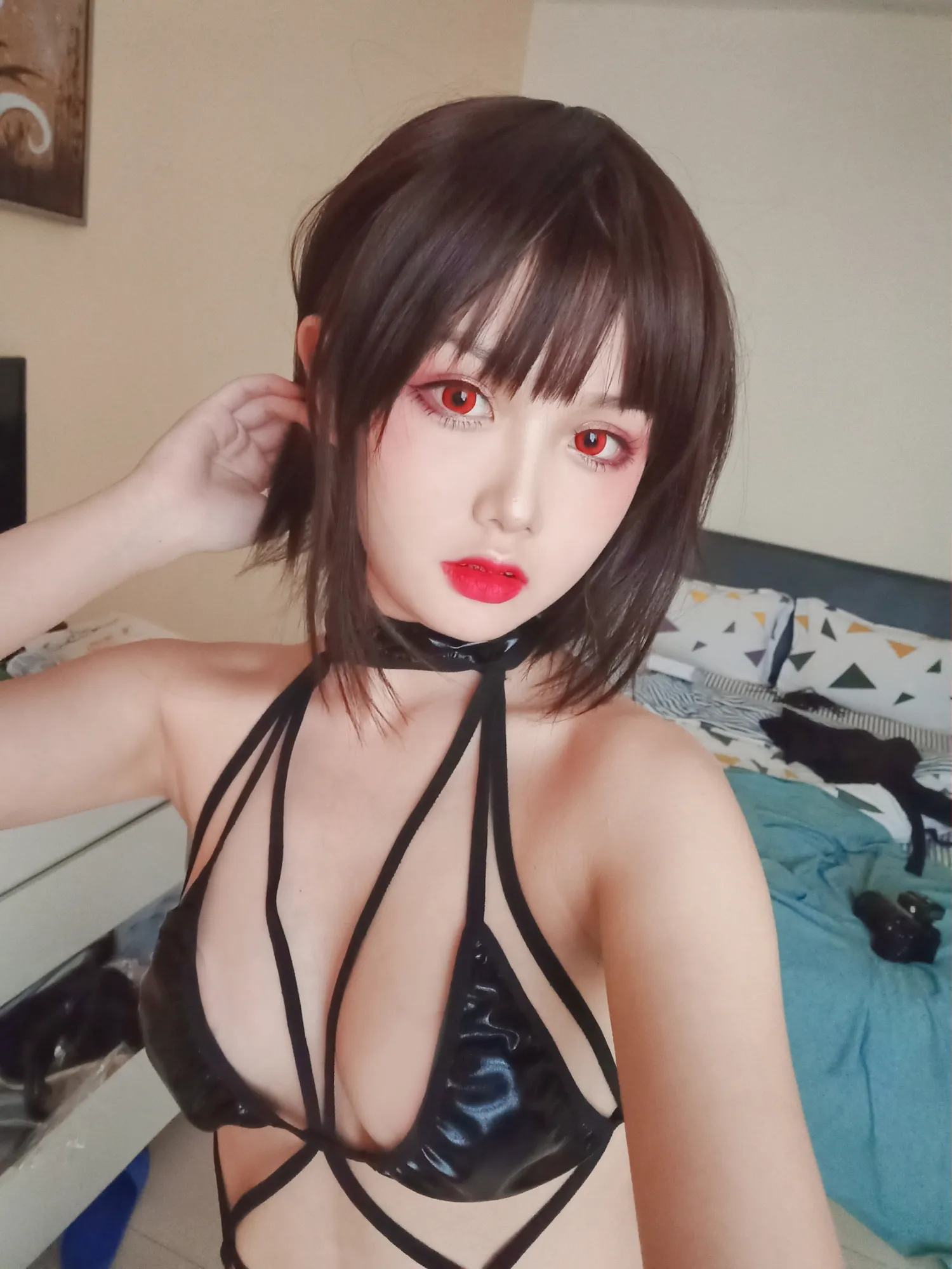 您的蛋蛋 NO.010 自拍黑色连T裤 NO.0000