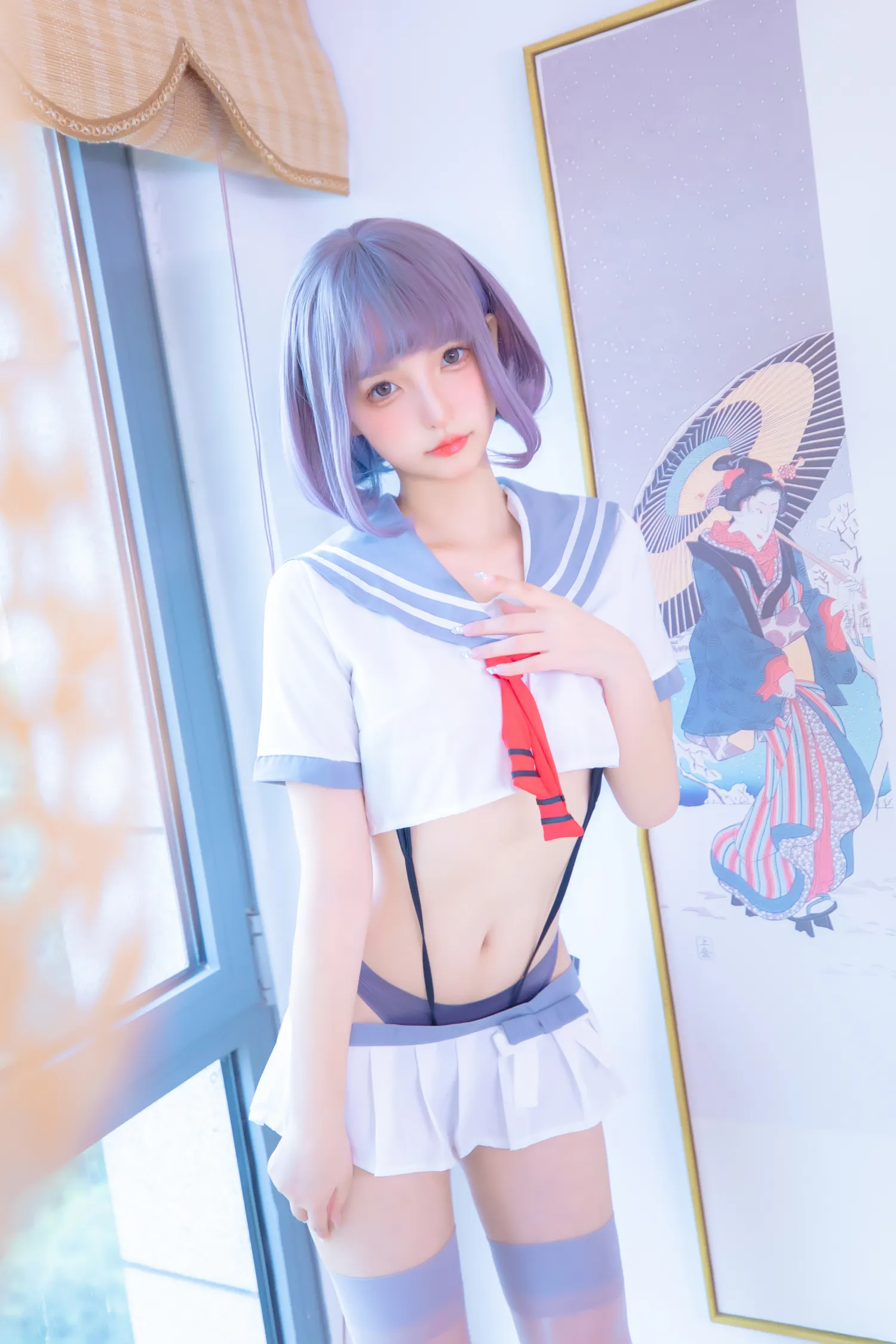 神楽坂真冬 NO.085 灰丝吊带JK NO.0000