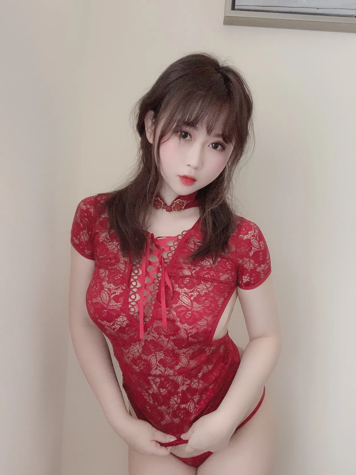 是依酱吖 NO.006 红色旗袍 NO.0000