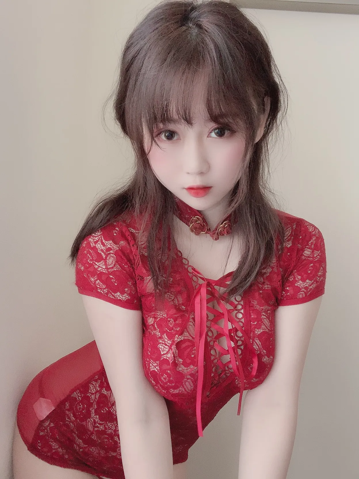 是依酱吖 NO.006 红色旗袍 NO.0000