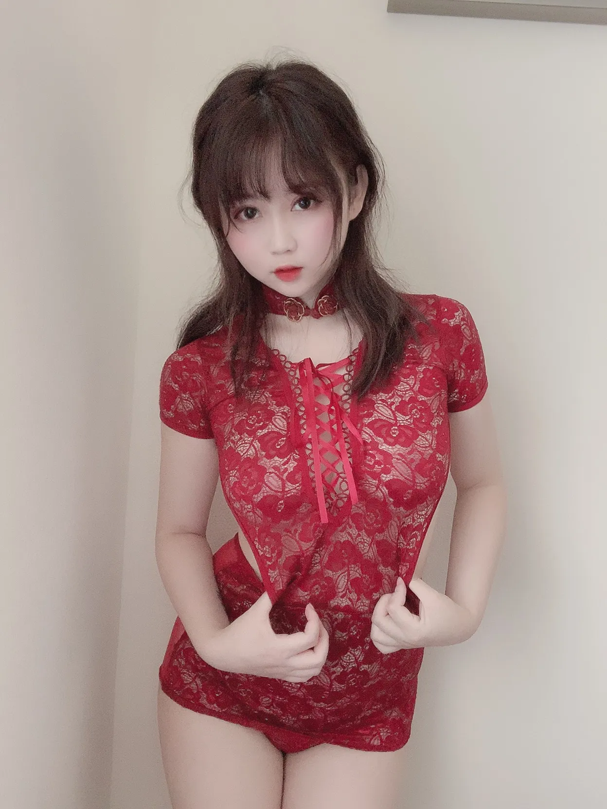 是依酱吖 NO.006 红色旗袍 NO.0000