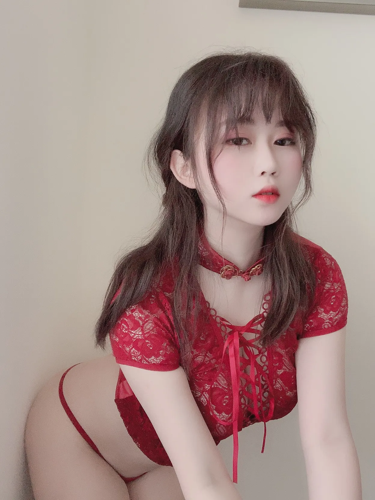 是依酱吖 NO.006 红色旗袍 NO.0000