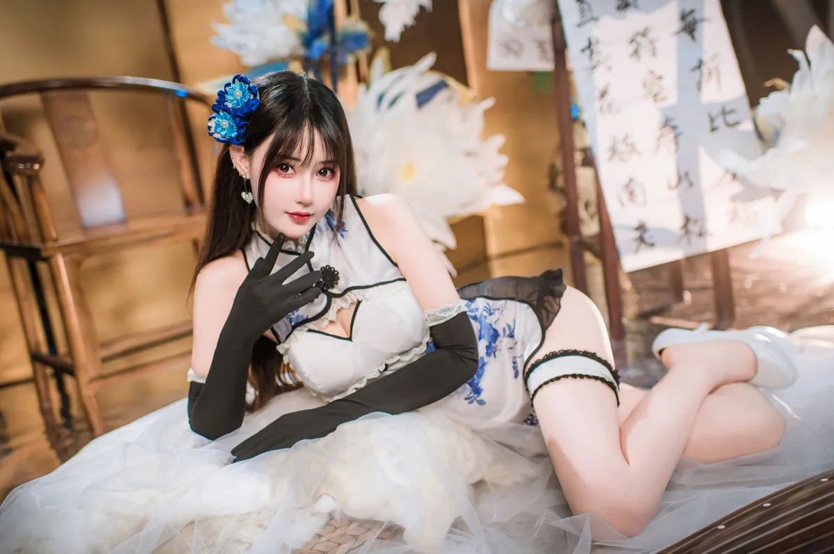 羽生三未 NO.024 瓶儿 青花瓷旗袍 NO.0000