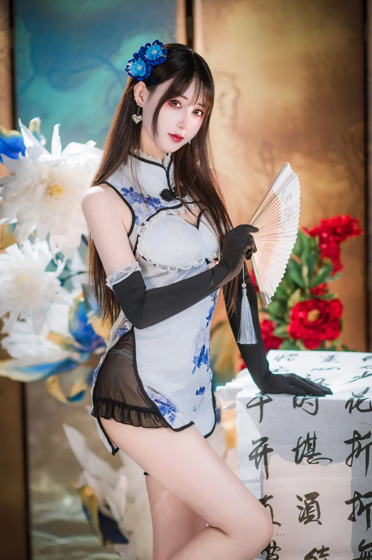 羽生三未 NO.024 瓶儿 青花瓷旗袍 NO.0000