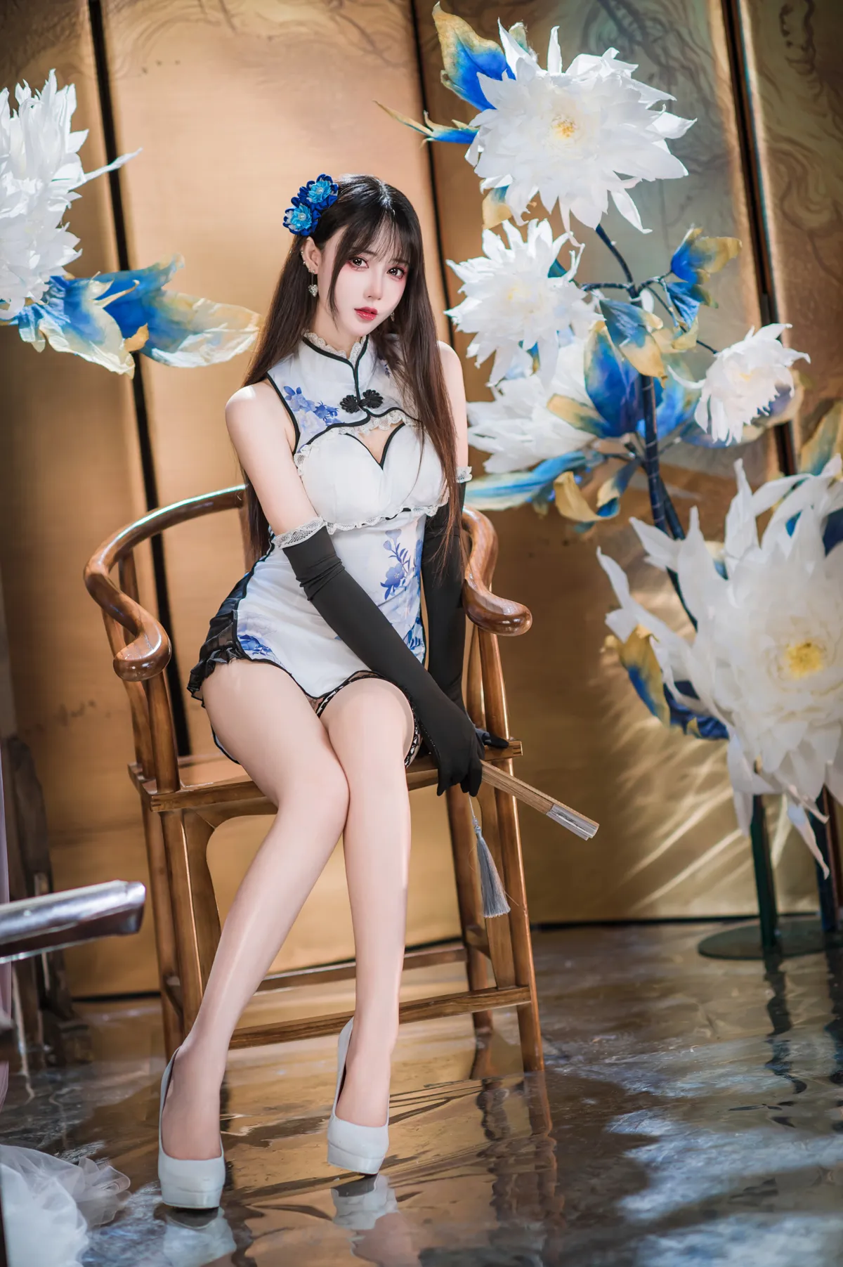 羽生三未 NO.024 瓶儿 青花瓷旗袍 NO.0000