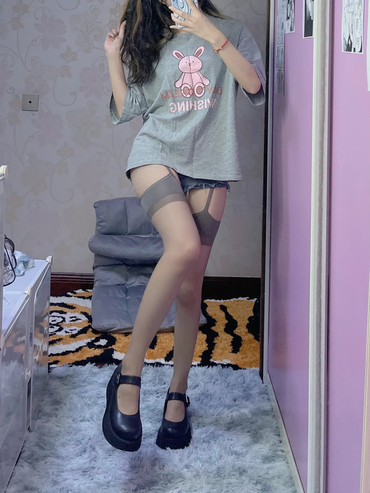 KETTOE NO.005 灰丝吊带 NO.0000
