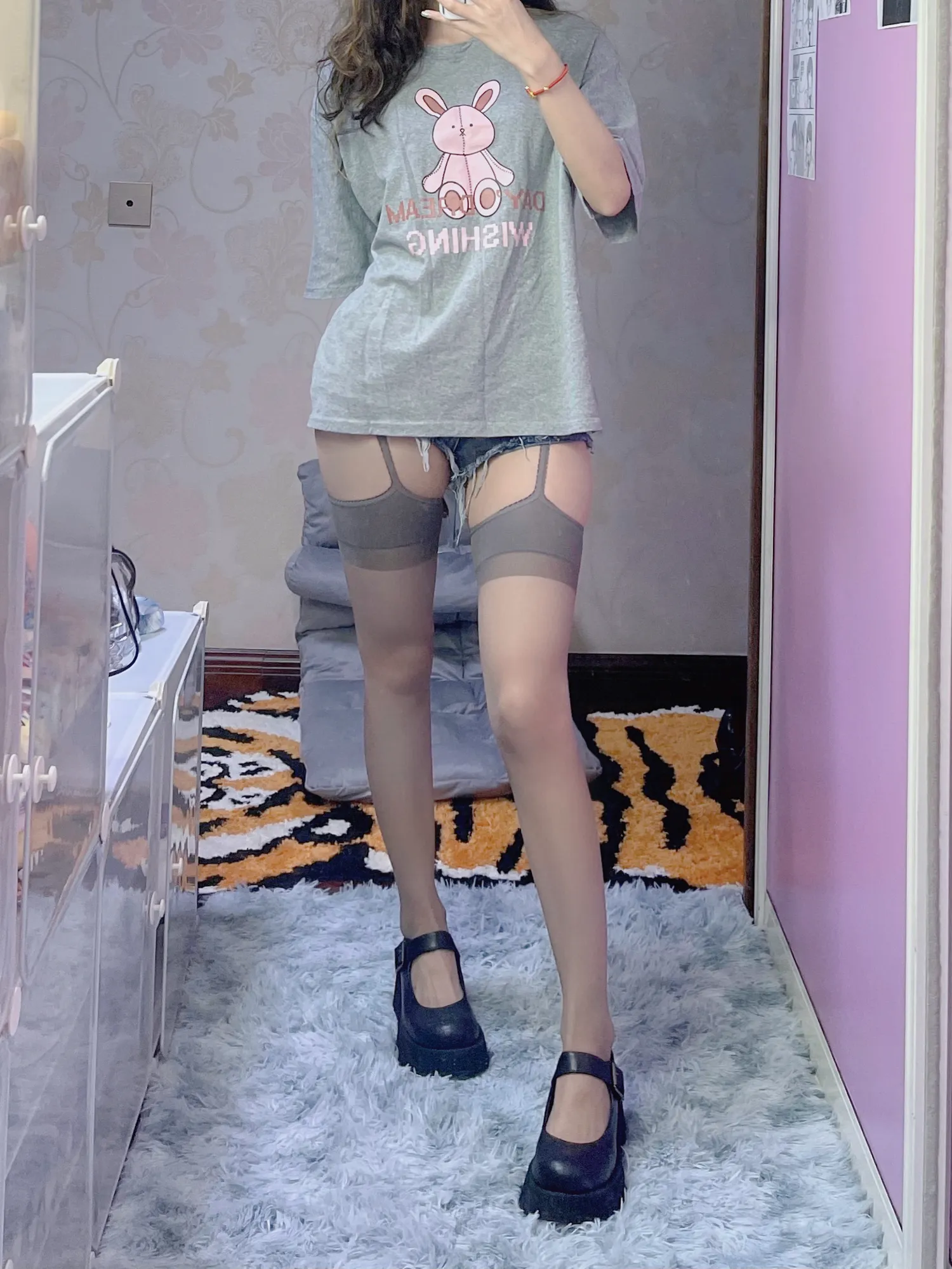 KETTOE NO.005 灰丝吊带 NO.0000
