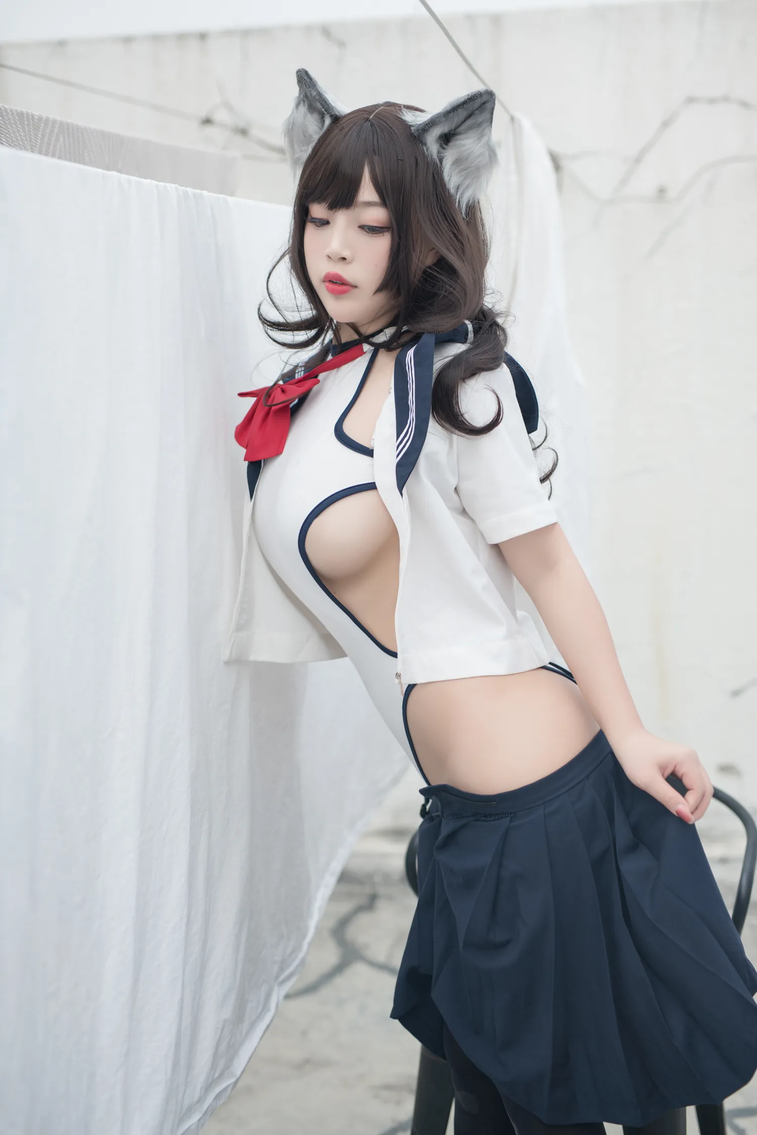 白烨 NO.046 魅惑狼姐姐室外 NO.0000