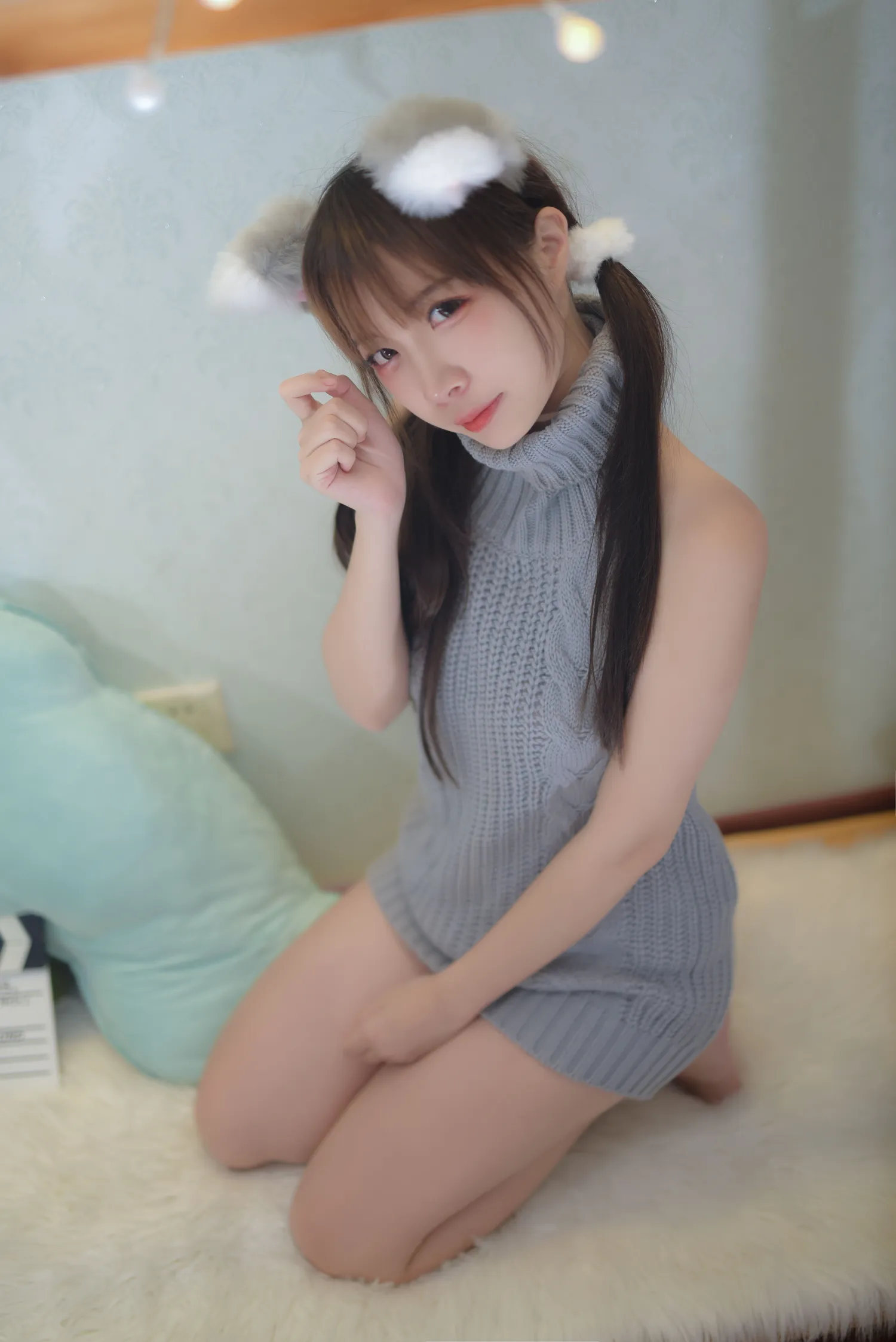 二佐Nisa NO.011 宠物少女 私房露背毛衣 NO.0000