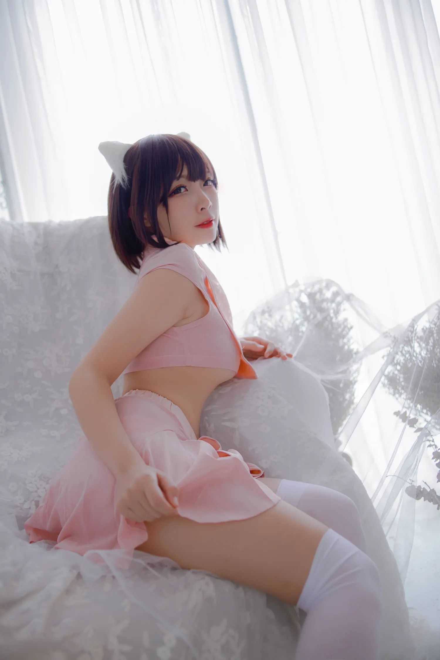 二佐Nisa NO.013 粉旗袍 NO.0000