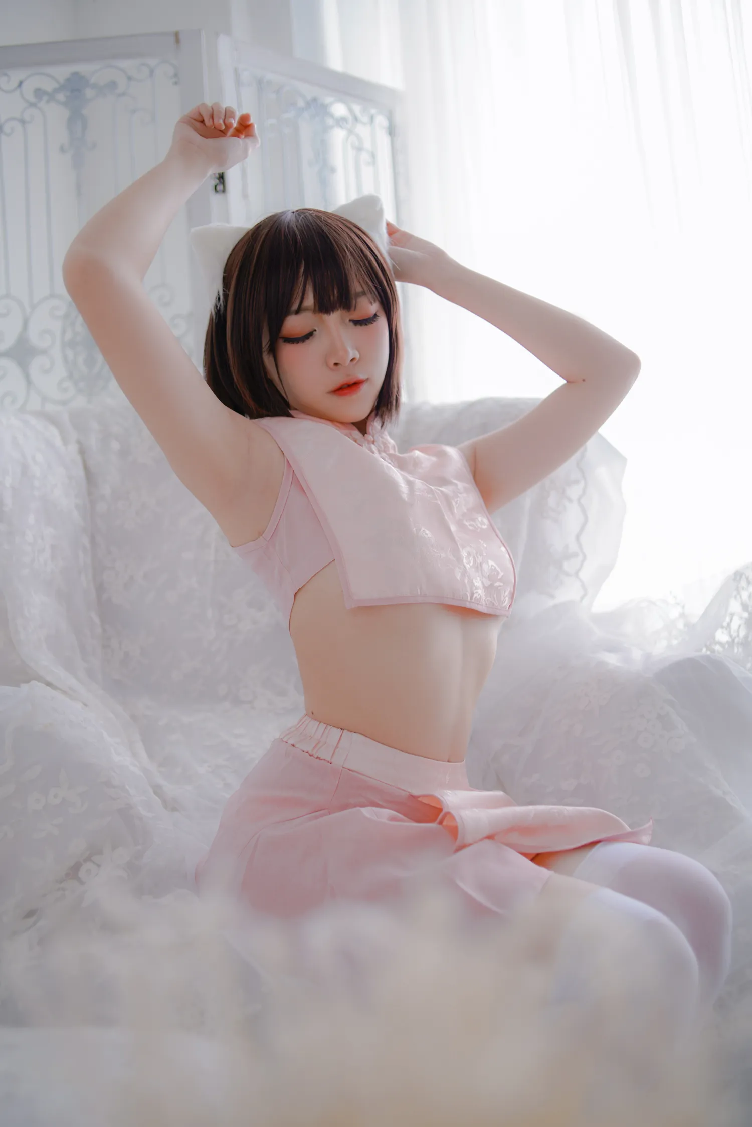 二佐Nisa NO.013 粉旗袍 NO.0000