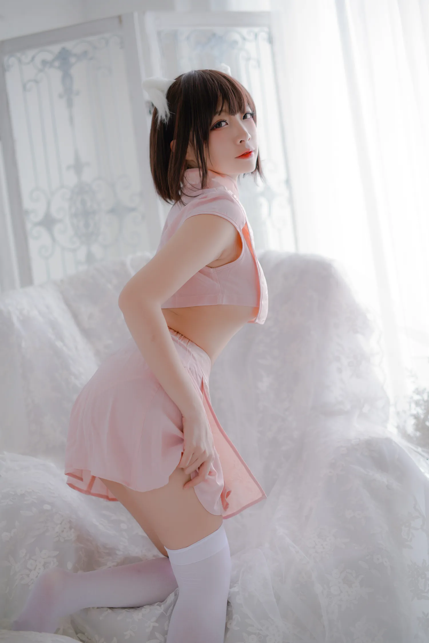 二佐Nisa NO.013 粉旗袍 NO.0000