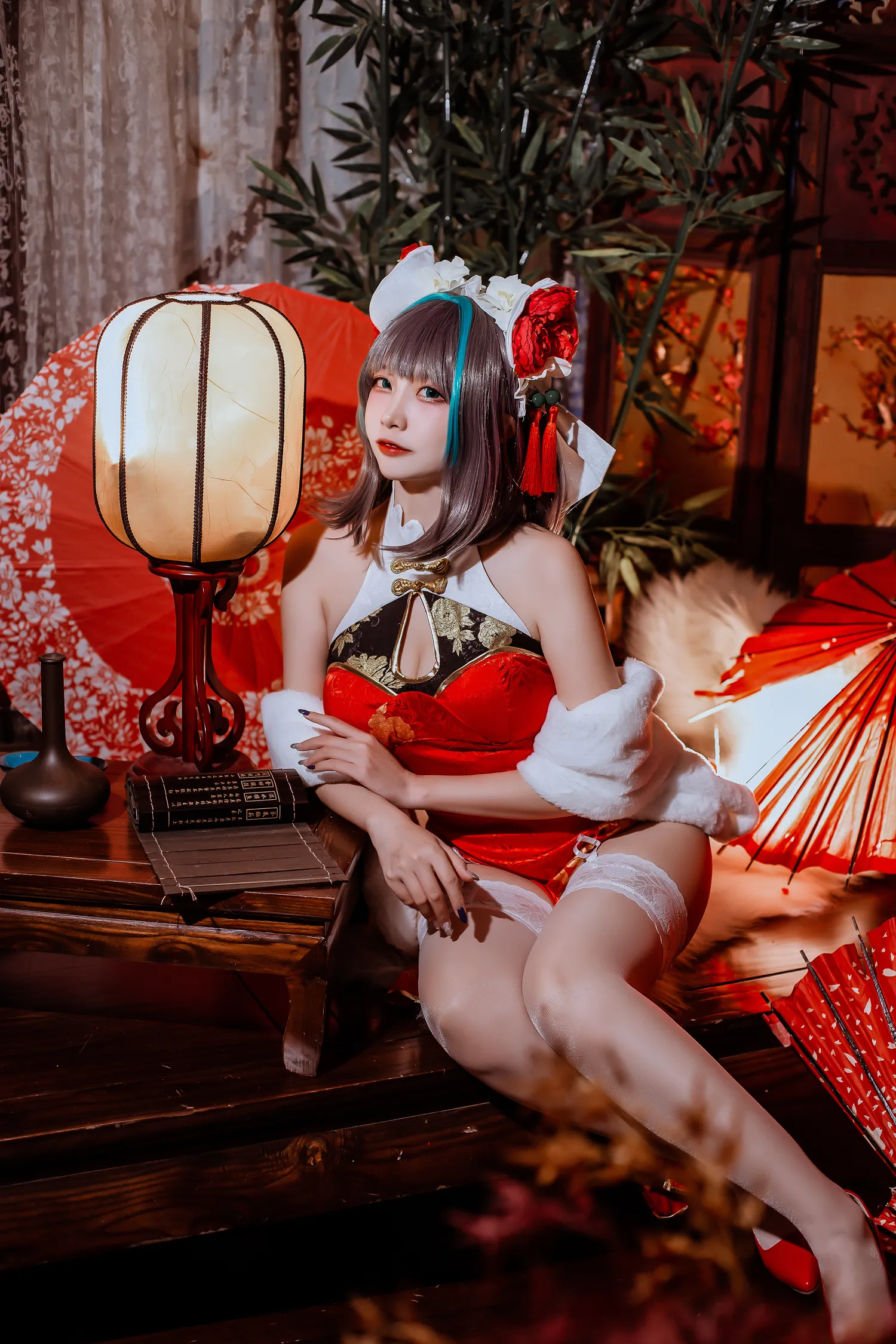 二佐Nisa NO.144 碧蓝柴郡旗袍 NO.0000