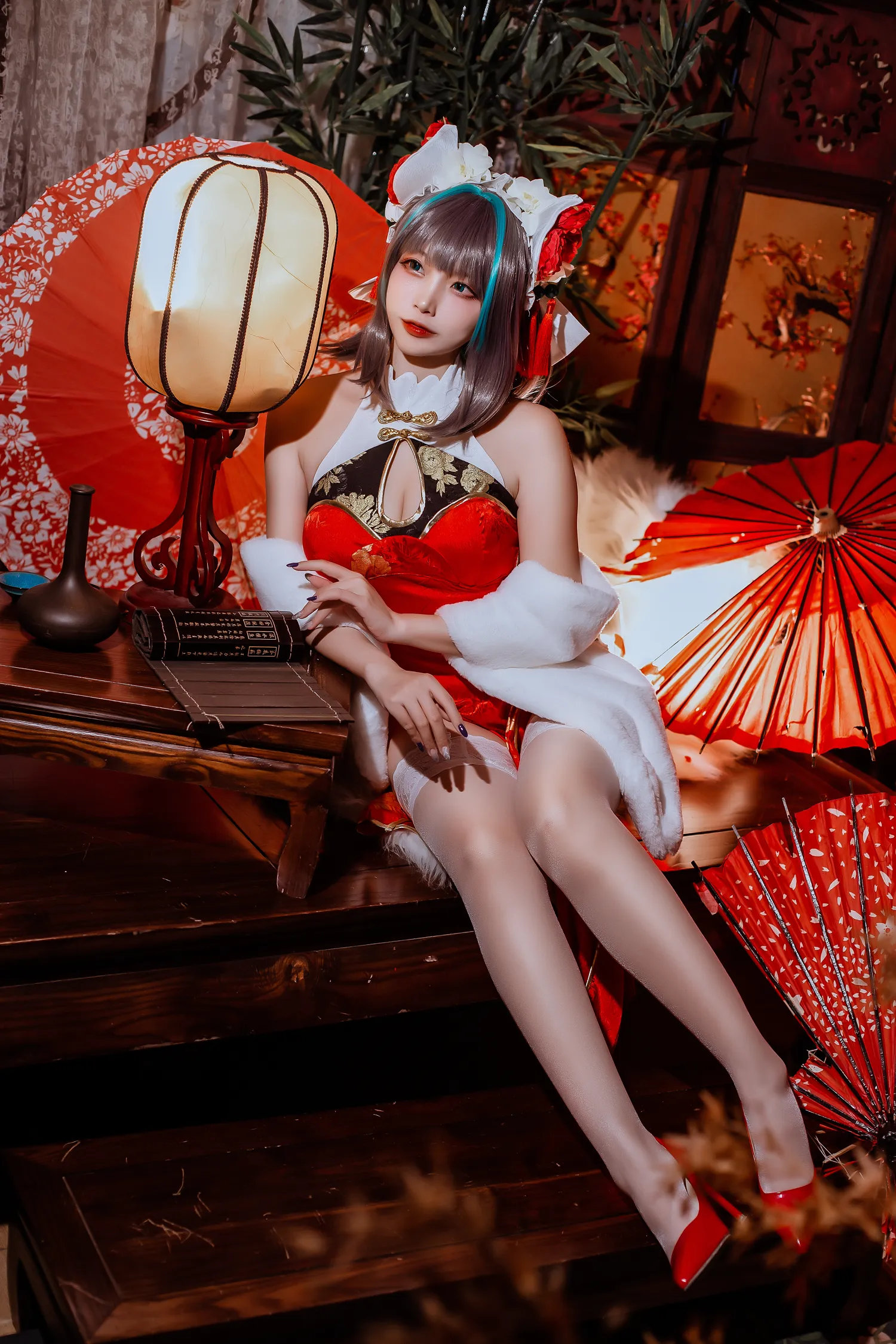 二佐Nisa NO.144 碧蓝柴郡旗袍 NO.0000