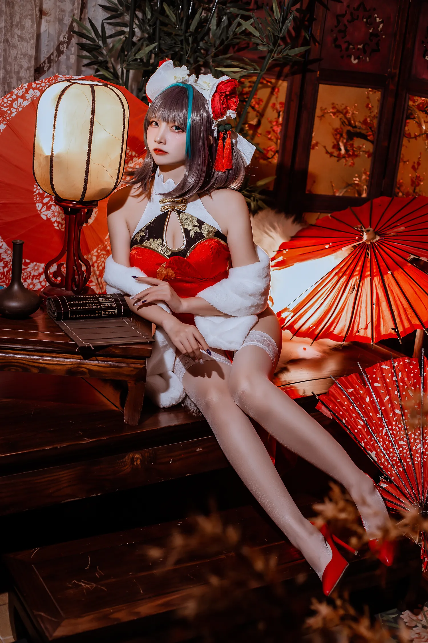 二佐Nisa NO.144 碧蓝柴郡旗袍 NO.0000