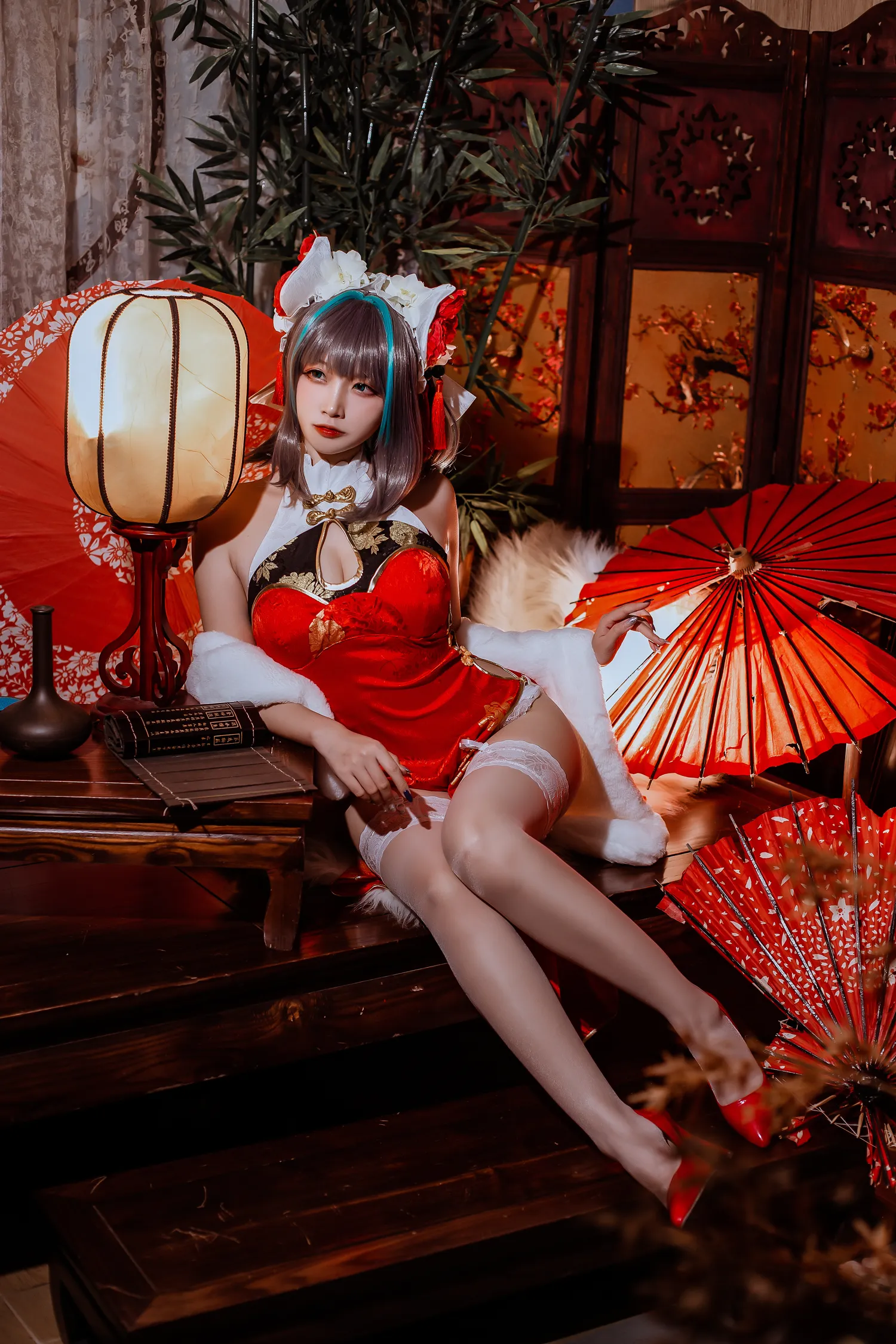 二佐Nisa NO.144 碧蓝柴郡旗袍 NO.0000