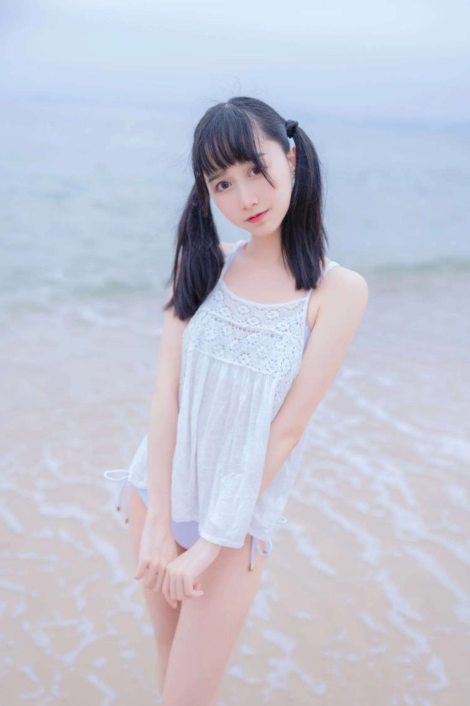 木绵绵 NO.037 海边白色比基尼 NO.0000