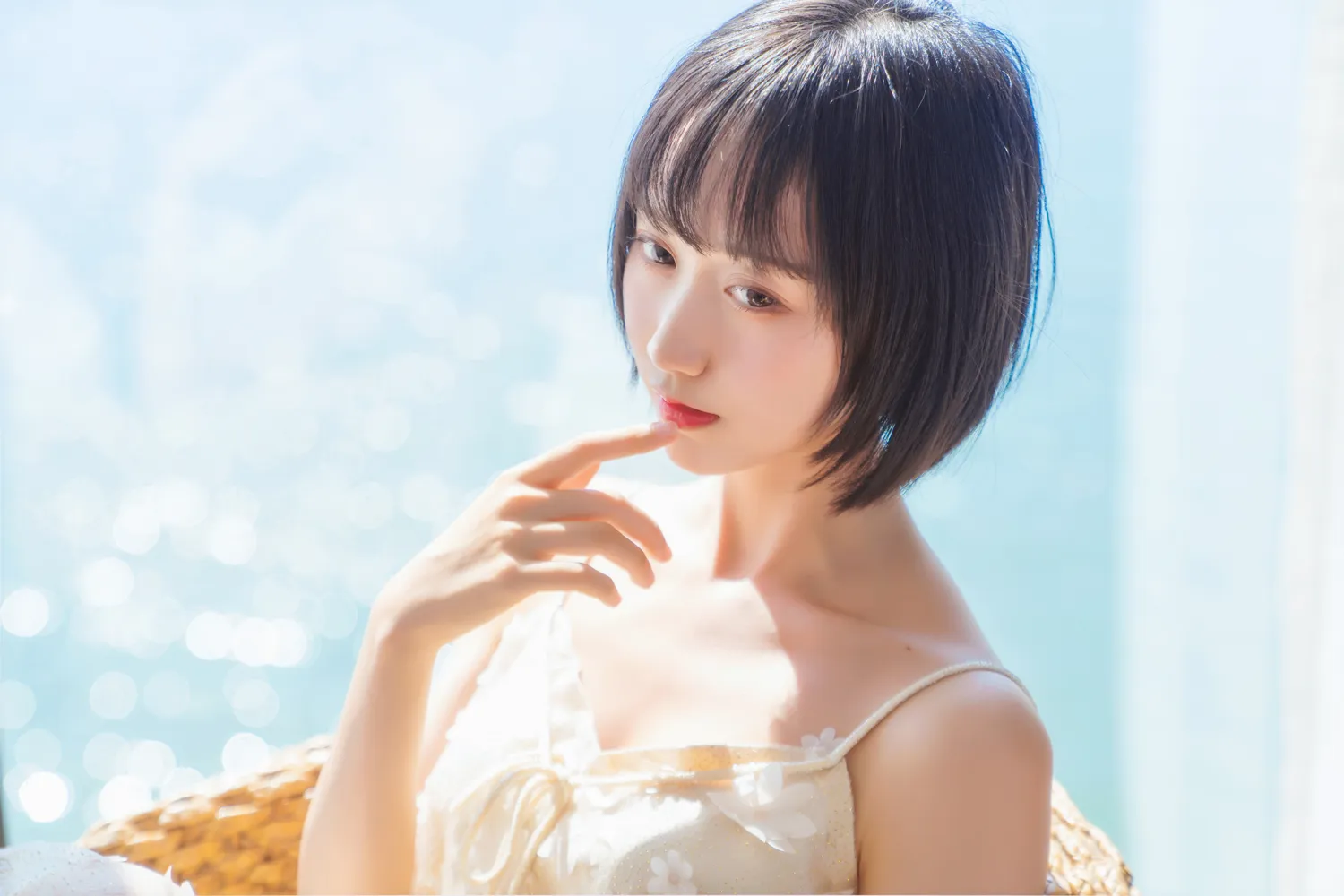 木绵绵 NO.055 暖冬的海 米色裙子 NO.0000