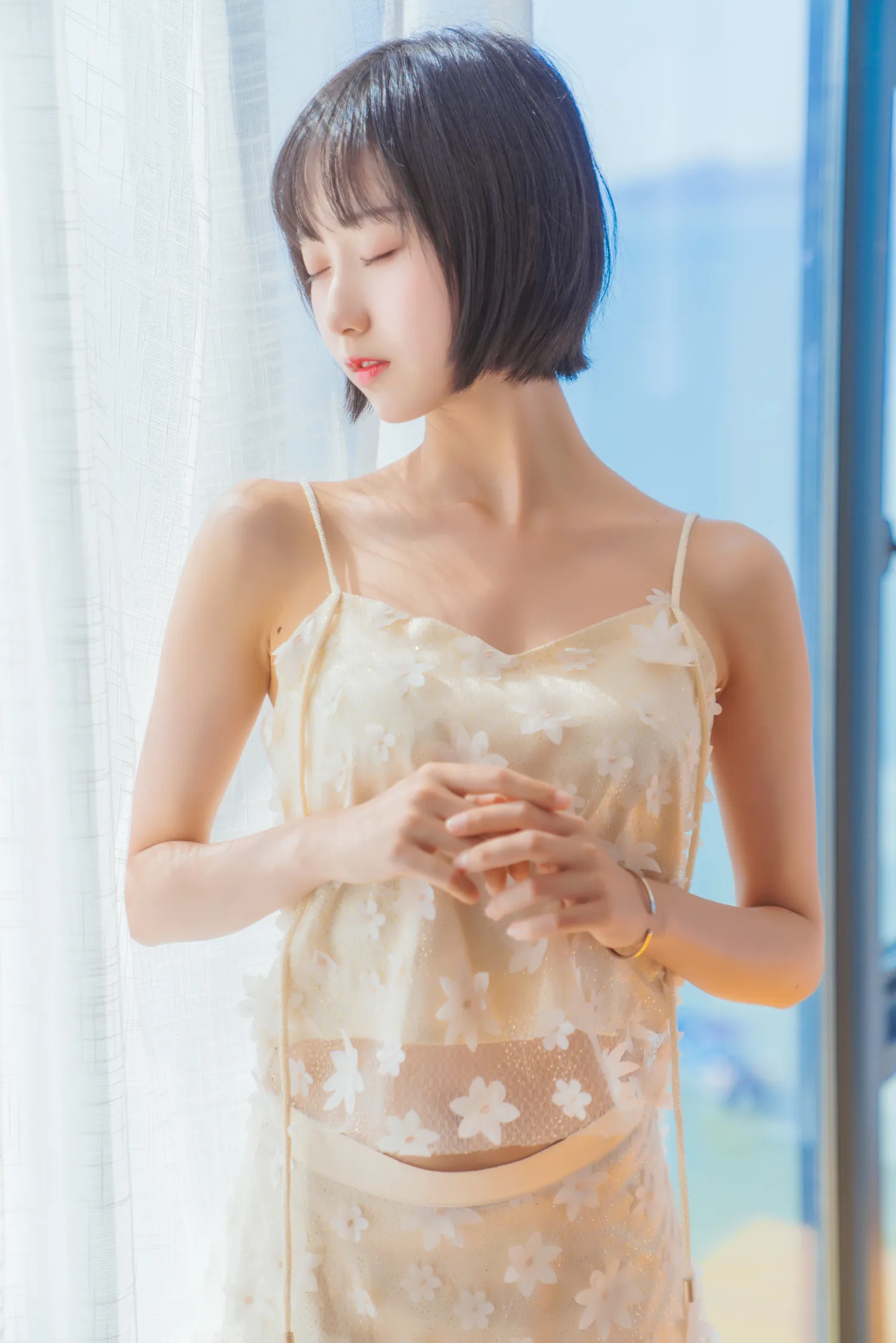 木绵绵 NO.055 暖冬的海 米色裙子 NO.0000