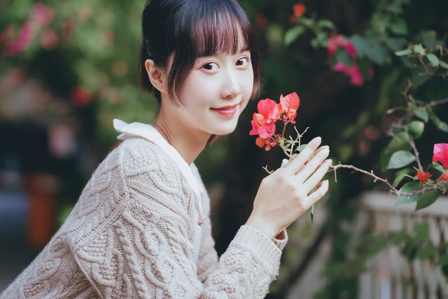 木绵绵 NO.080 花与少女 NO.0000