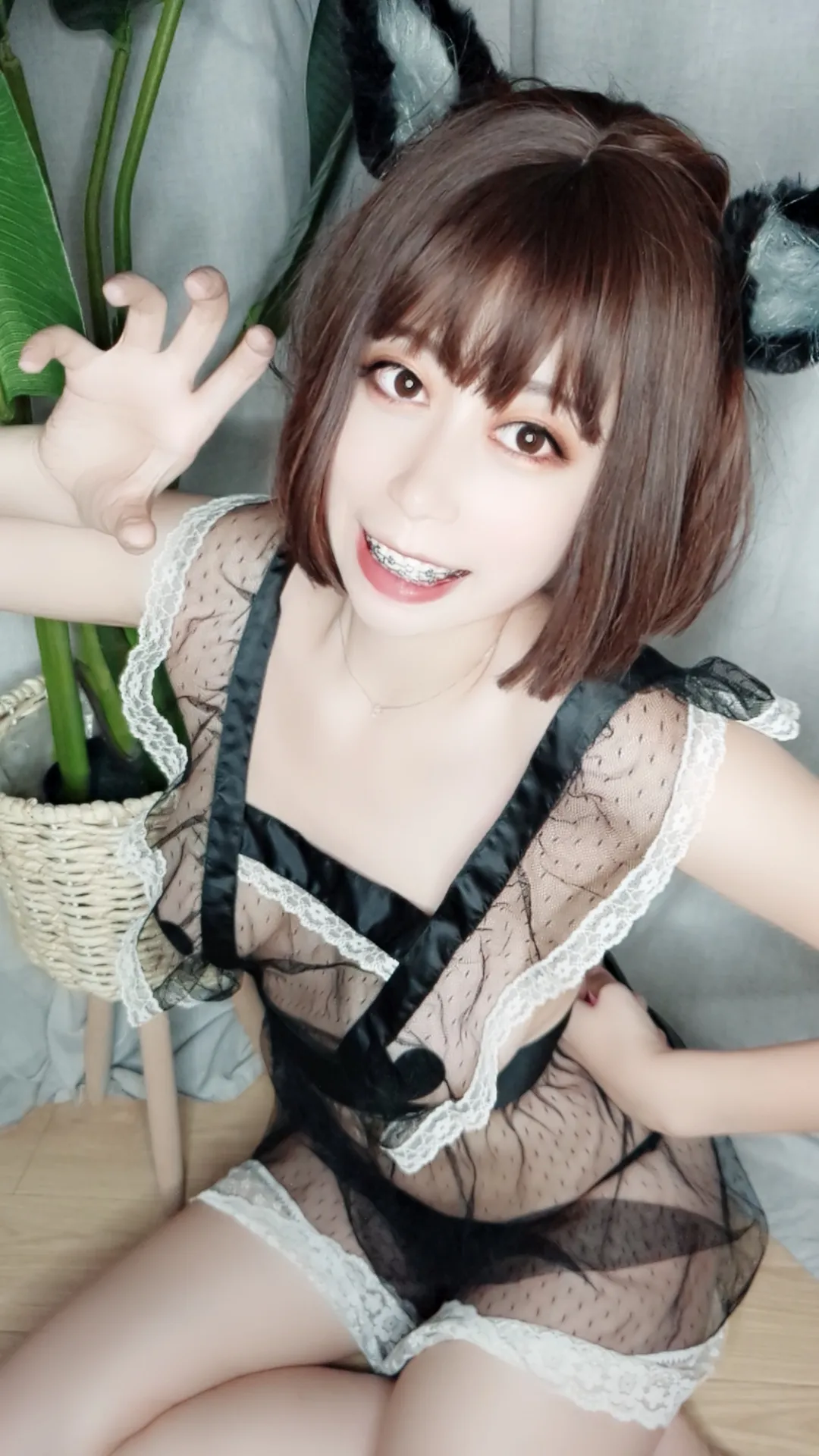 奈汐酱 NO.001_003 猫耳透明睡衣 NO.0000