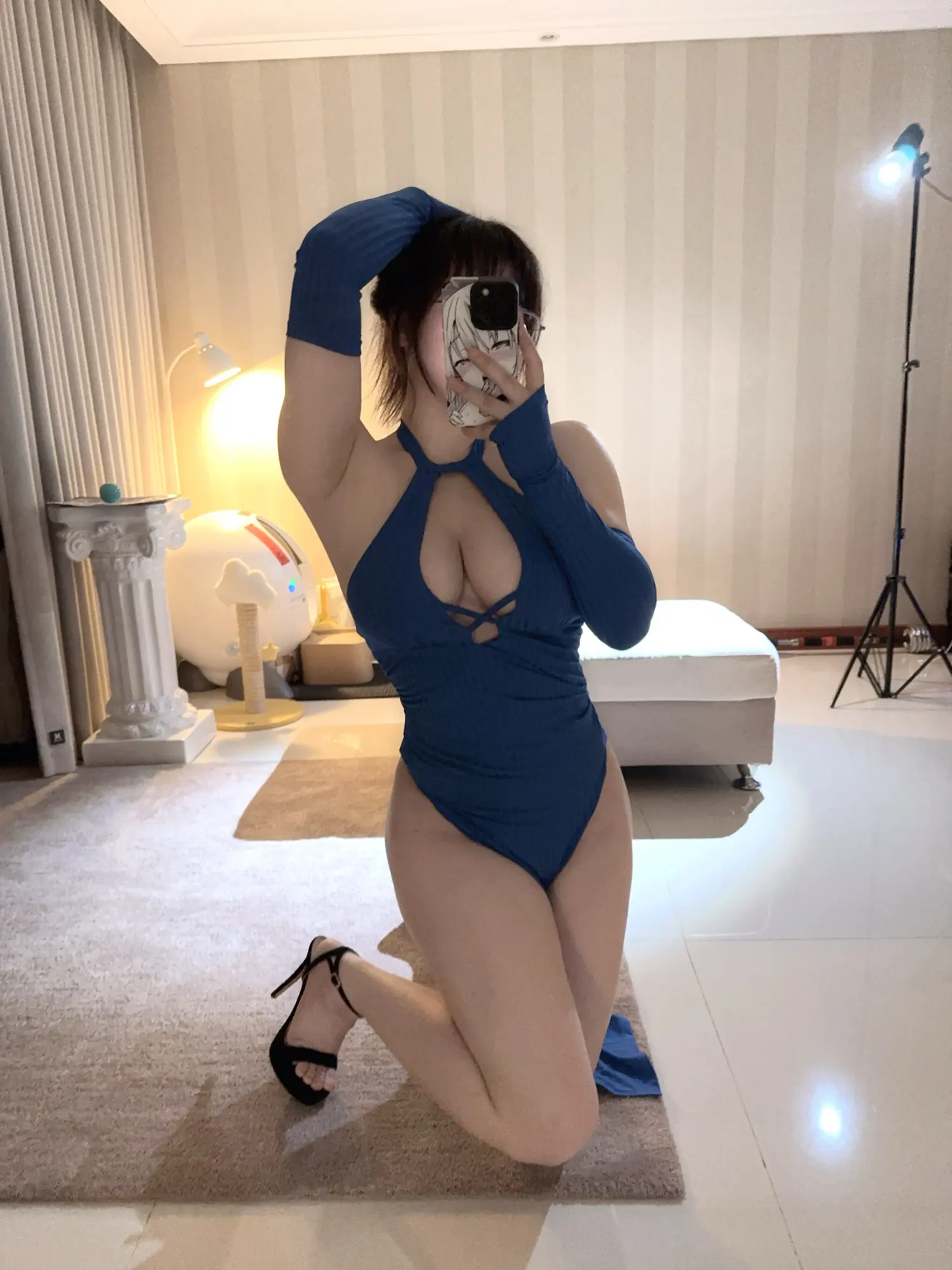 皮皮奶 NO.061 蓝色旗袍 NO.0000