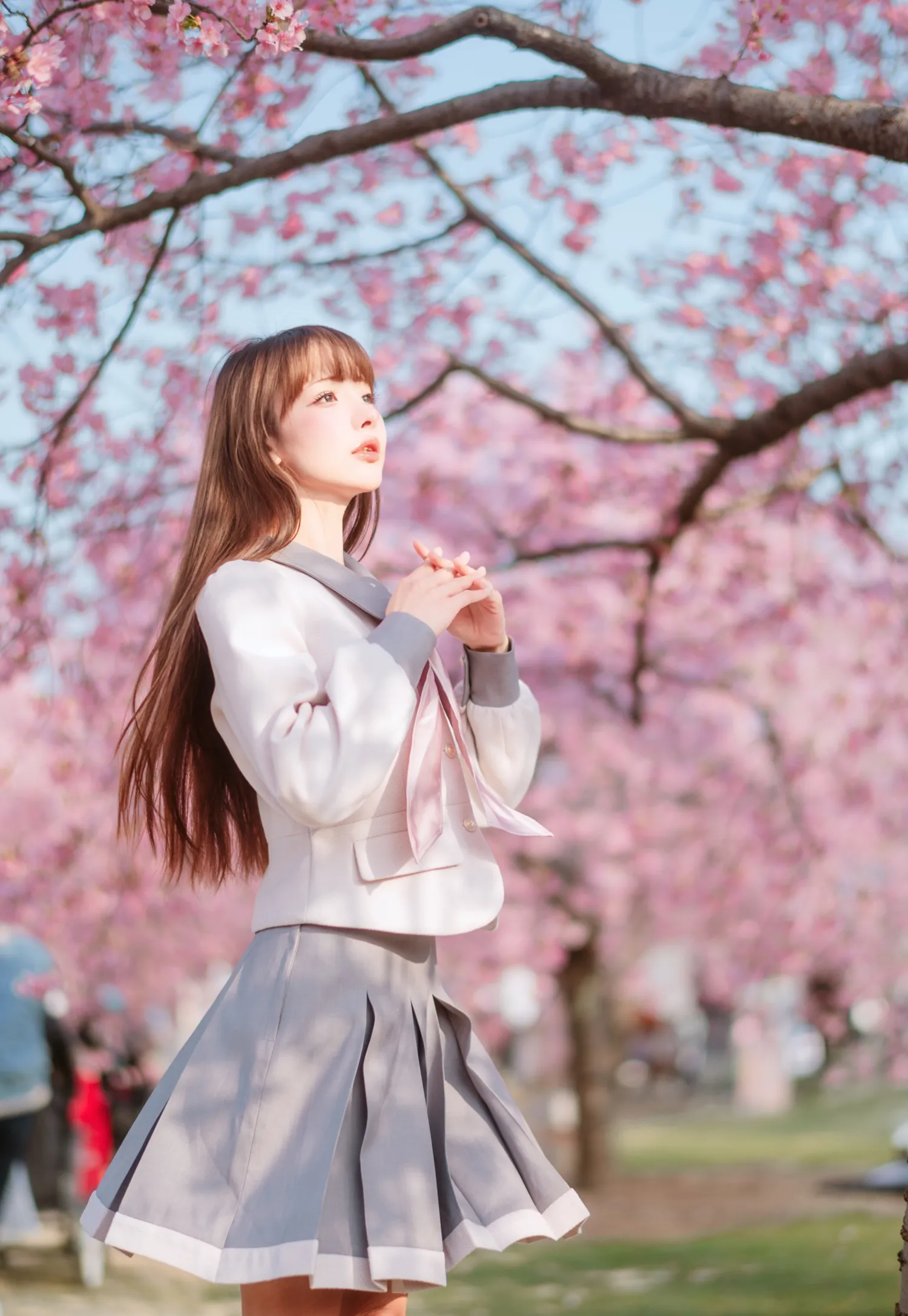 紫氯氯 NO.003 樱花下的JK少女 NO.0000
