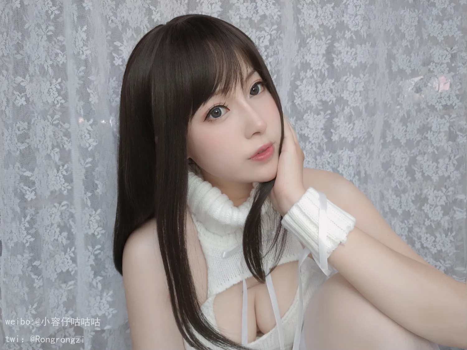小容仔咕咕咕 NO.007 女友向 纯白毛衣 NO.0000
